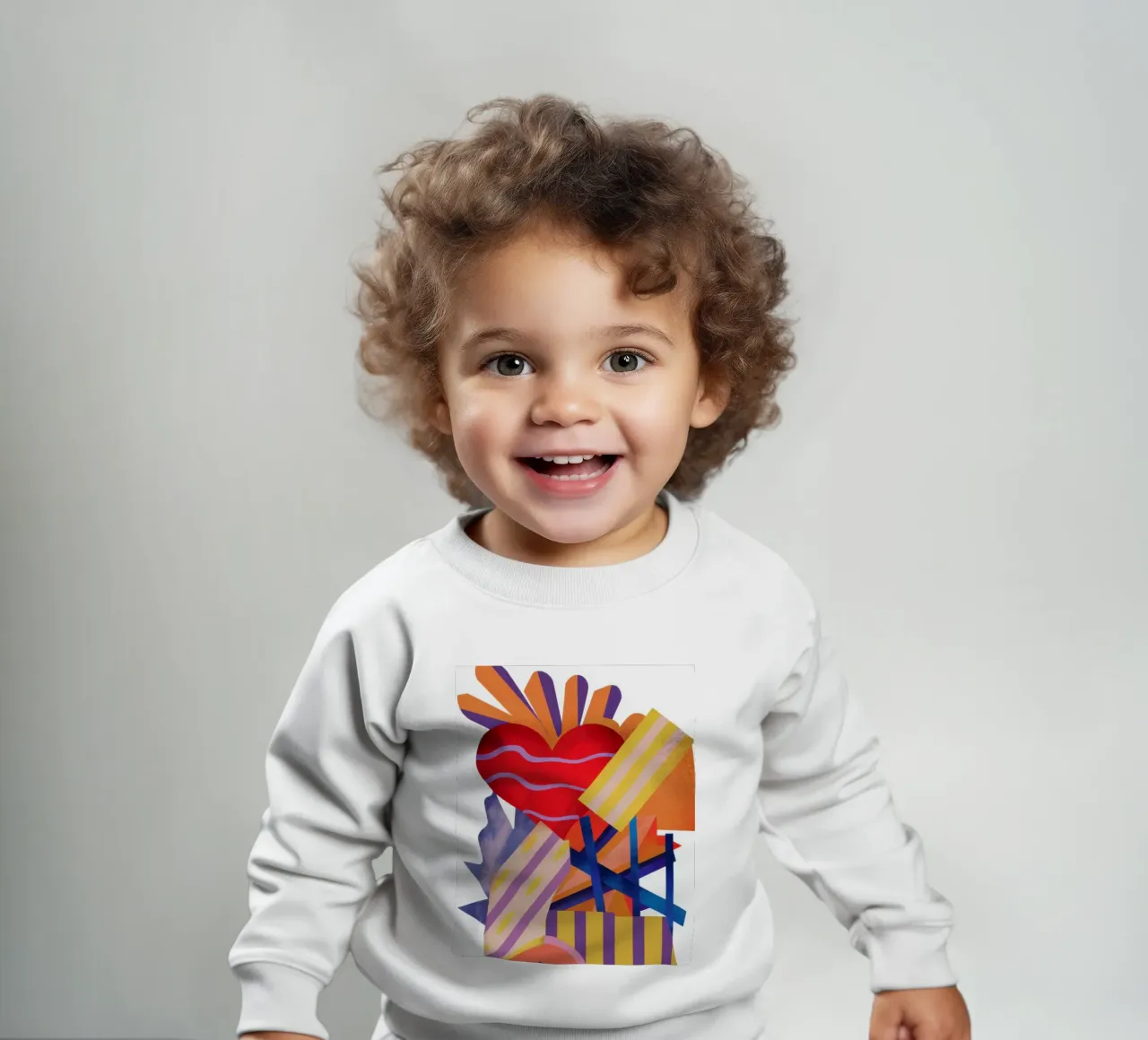 Resumen Corazón sangrante sudadera de bebé de Thistle Bloom