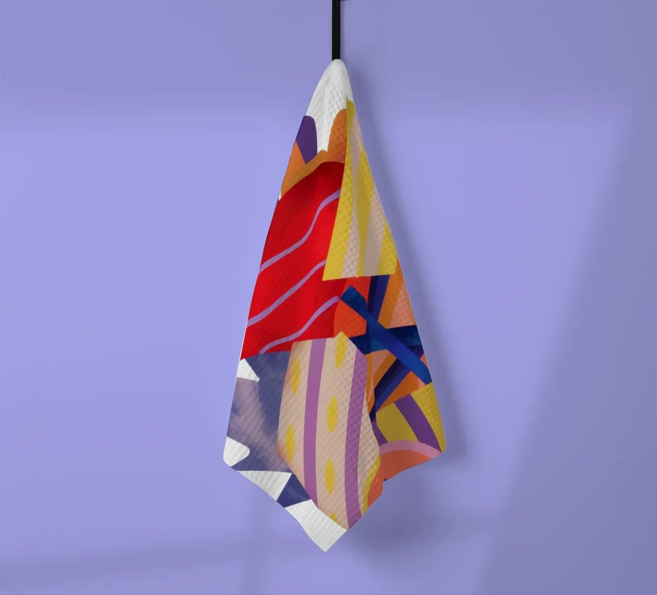 Abstract Bleeding Heart (en anglais) torchon de Thistle Bloom