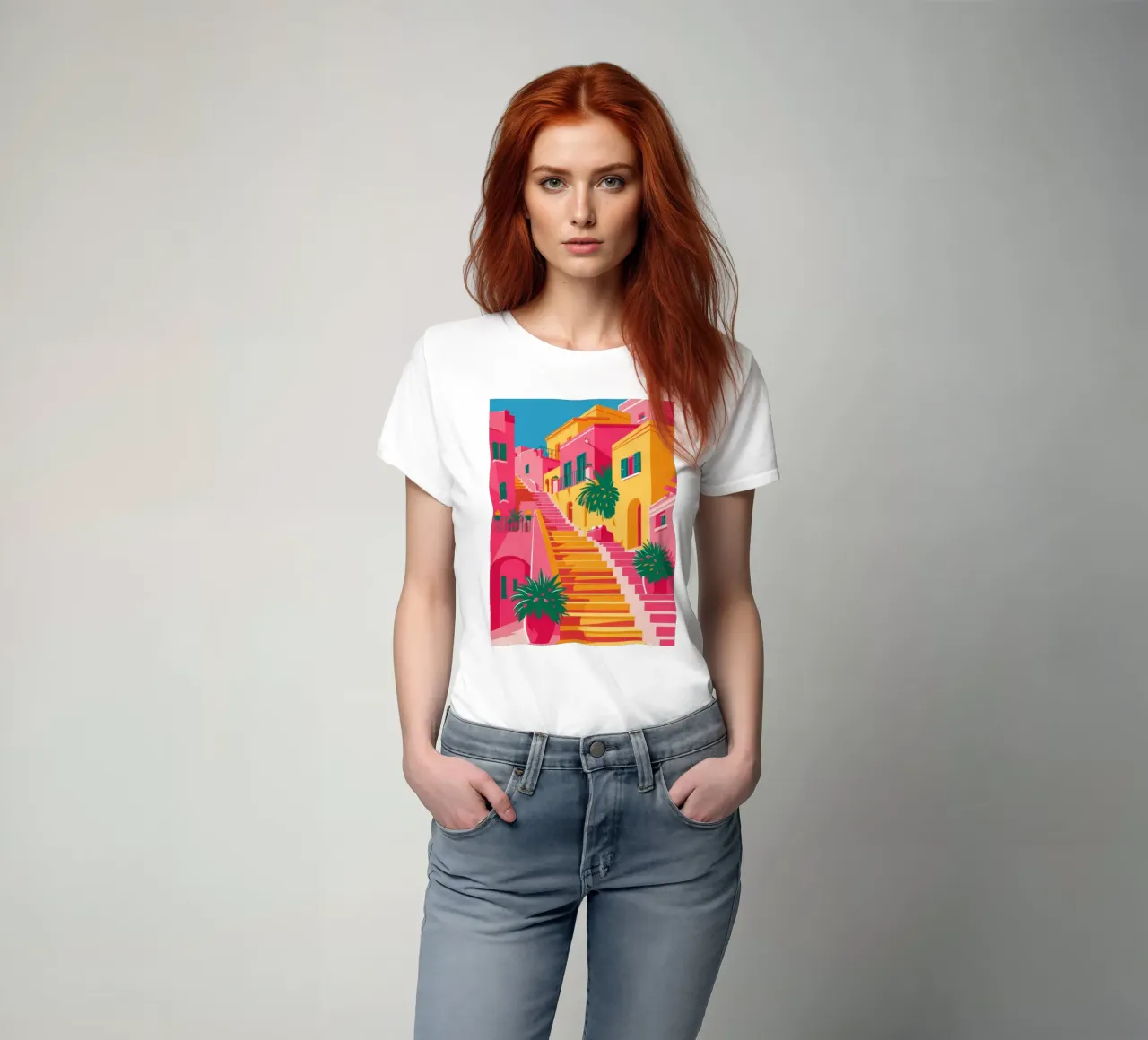 Scena vibrante della scala t-shirt da Gaia Viesta
