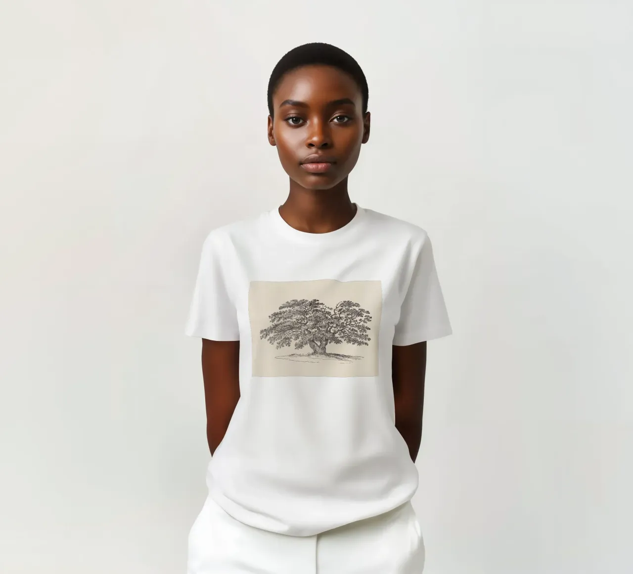 Oak Tree Sketch no. 1 t-shirt da apoloprints