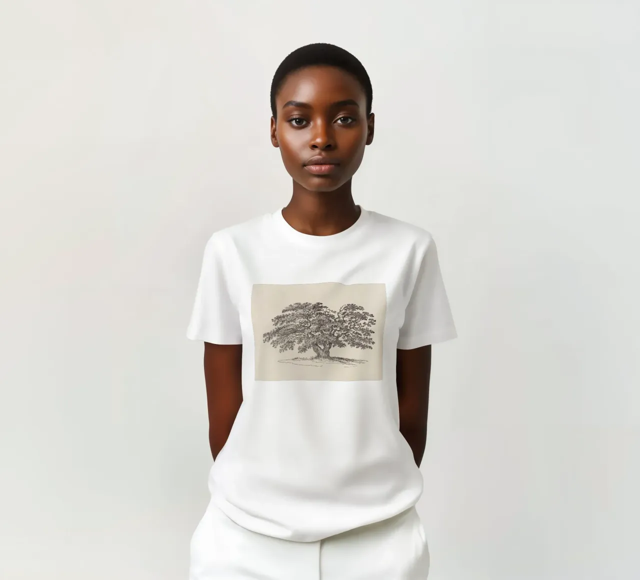 Oak Tree Sketch no. 1 camiseta de apoloprints