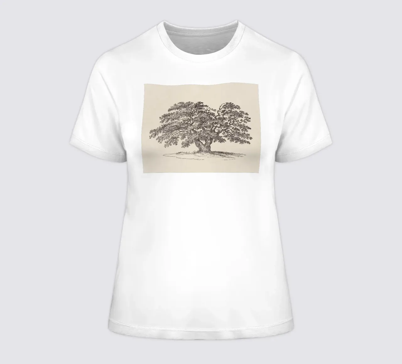 Oak Tree Sketch no. 1 t-shirt da donna da apoloprints
