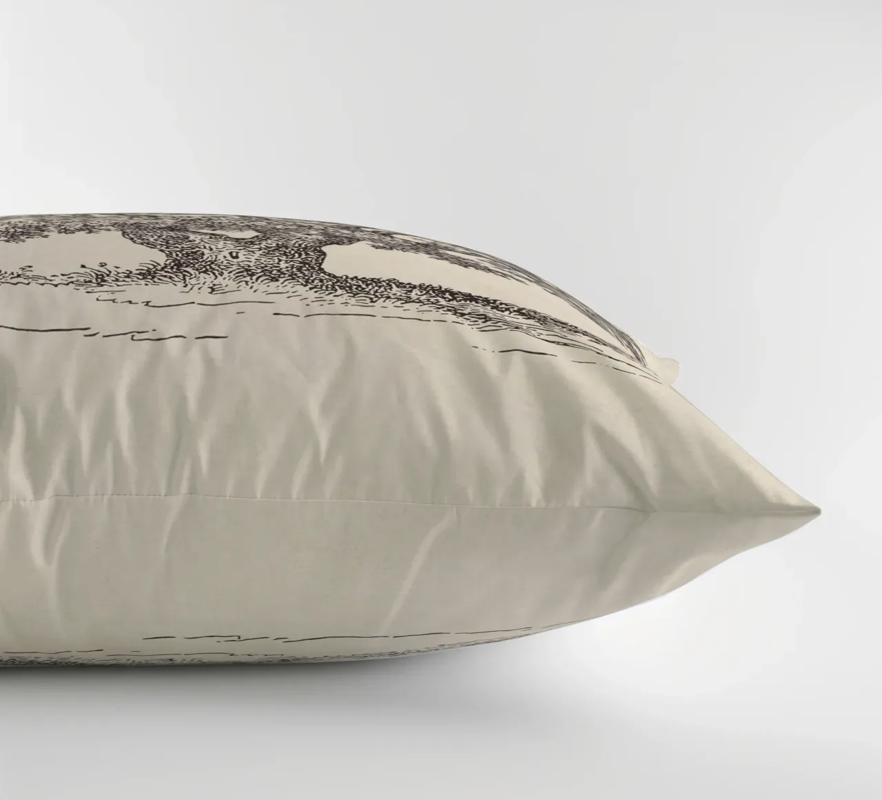 Oak Tree Sketch no. 1 cuscino da apoloprints