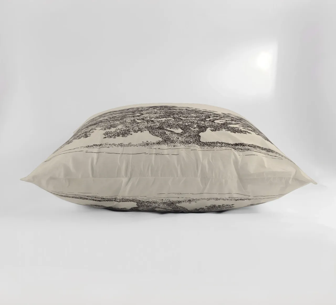 Oak Tree Sketch no. 1 cuscino da apoloprints