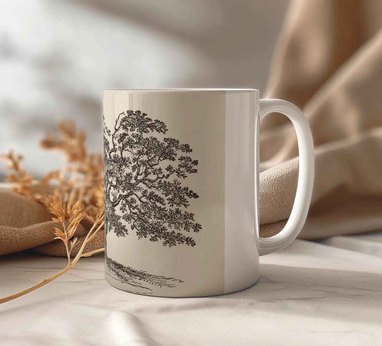 Oak Tree Sketch no. 1 tazza in ceramica da apoloprints