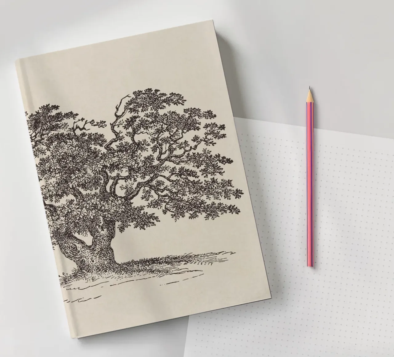Oak Tree Sketch no. 1 notebook by apoloprints