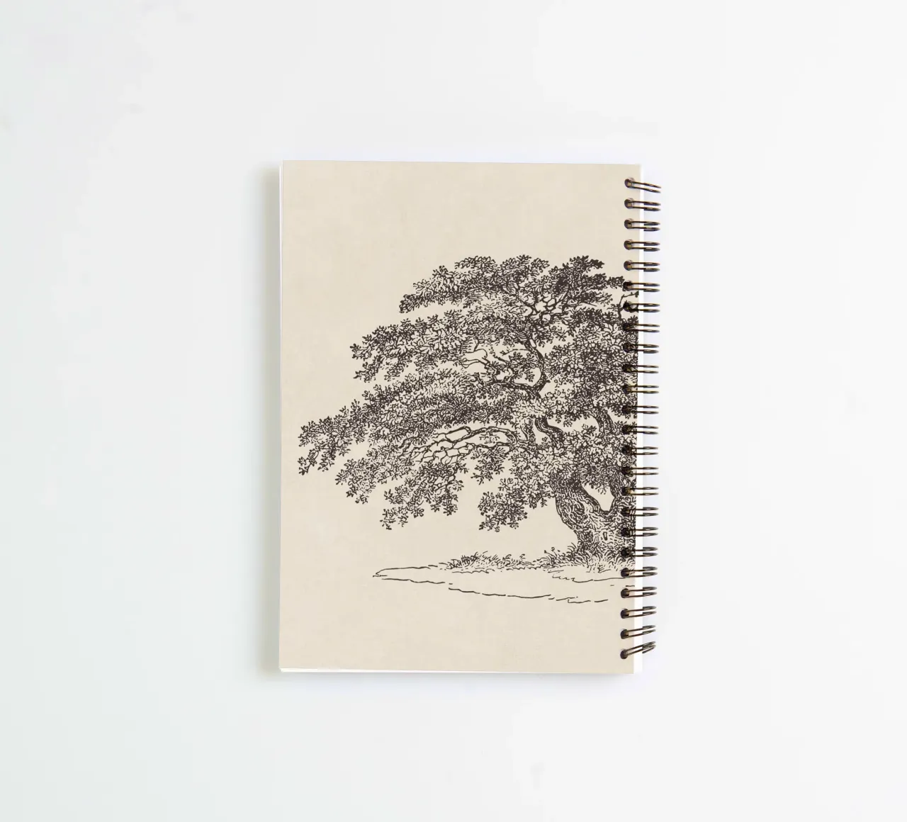 Oak Tree Sketch no. 1 spiral notebook by apoloprints