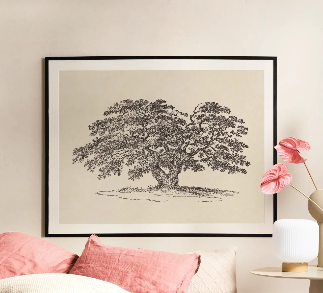 Oak Tree Sketch no. 1 carta hahnemühle da apoloprints
