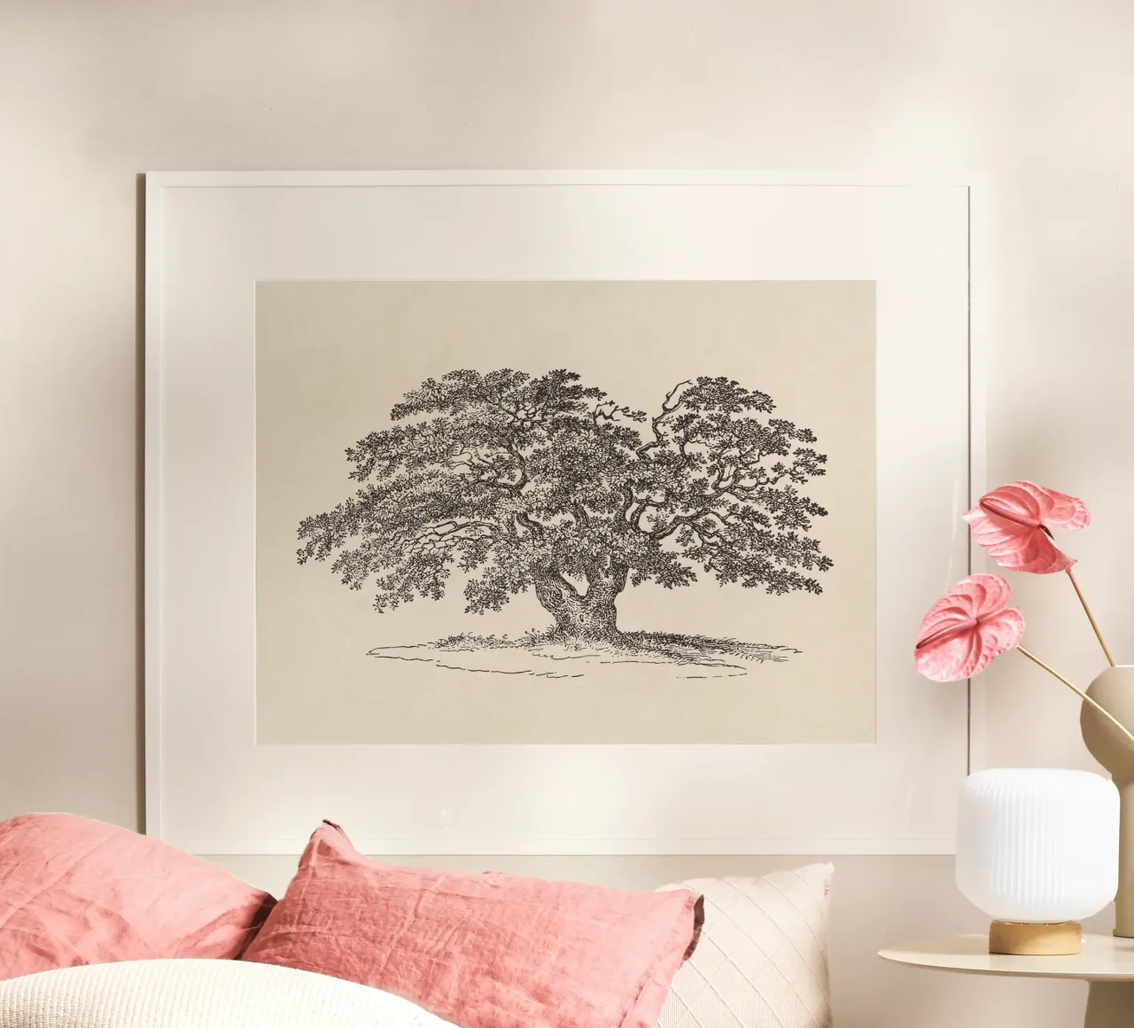 Oak Tree Sketch no. 1 carta hahnemühle da apoloprints