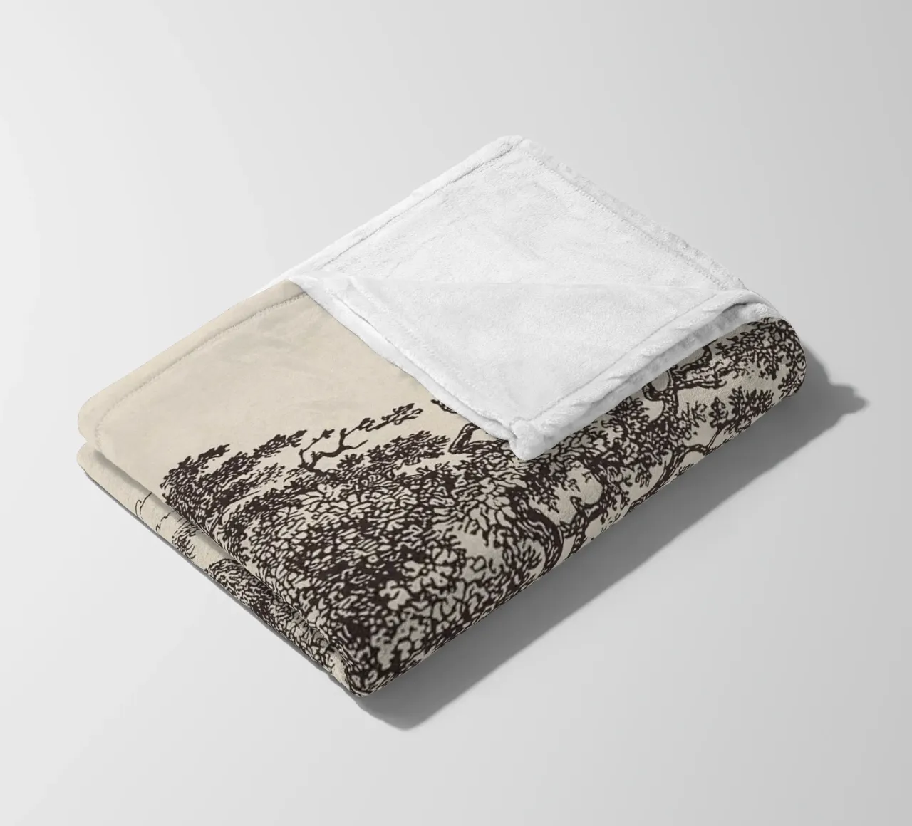 Oak Tree Sketch no. 1 coperta in pile da apoloprints