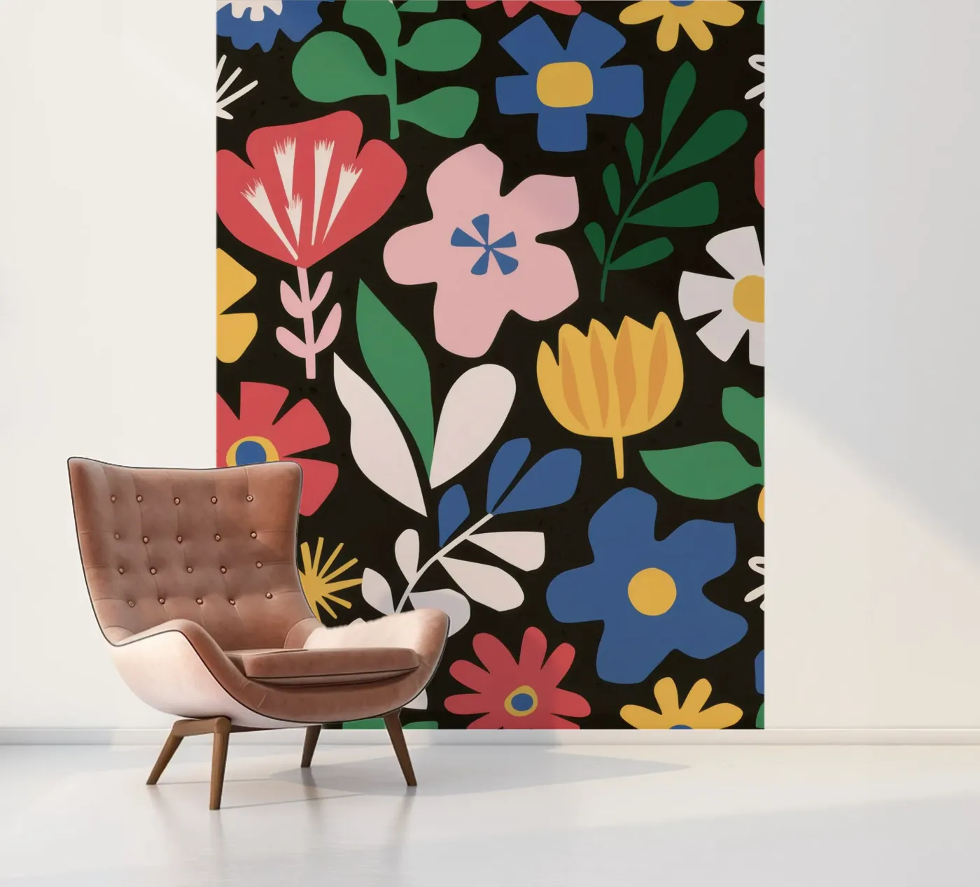Joyful Garden Pattern fotobehang van Thistle Bloom