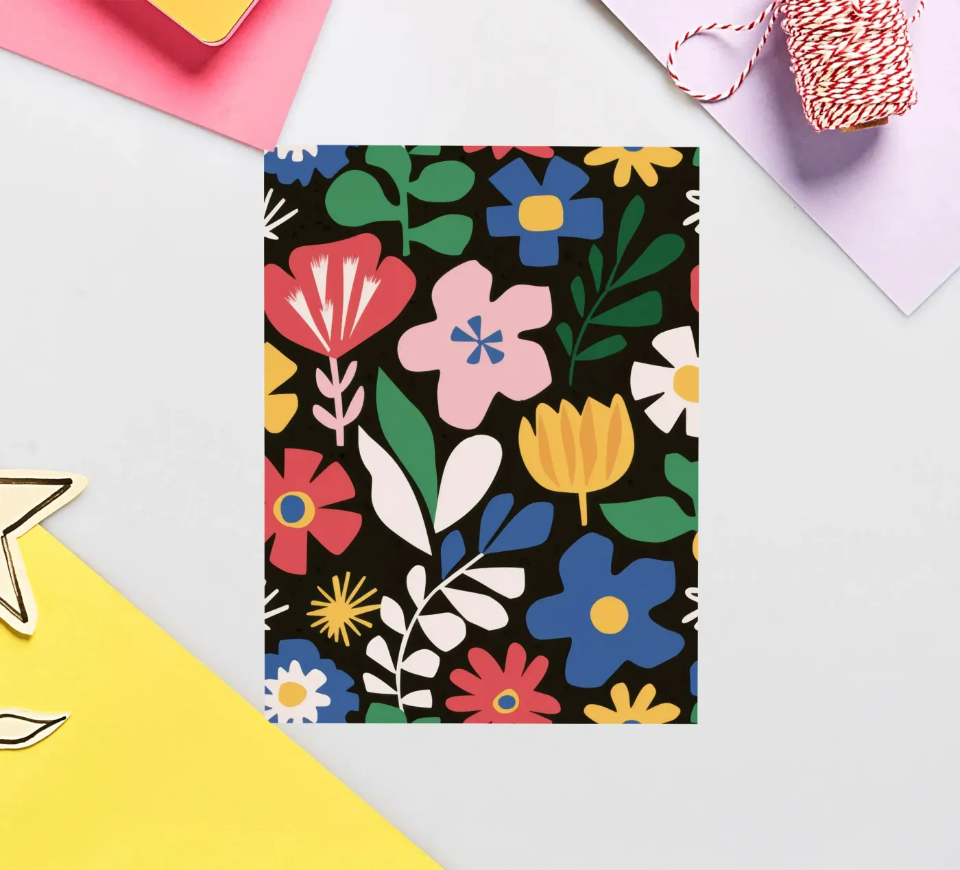 Joyful Garden Pattern sticker van Thistle Bloom