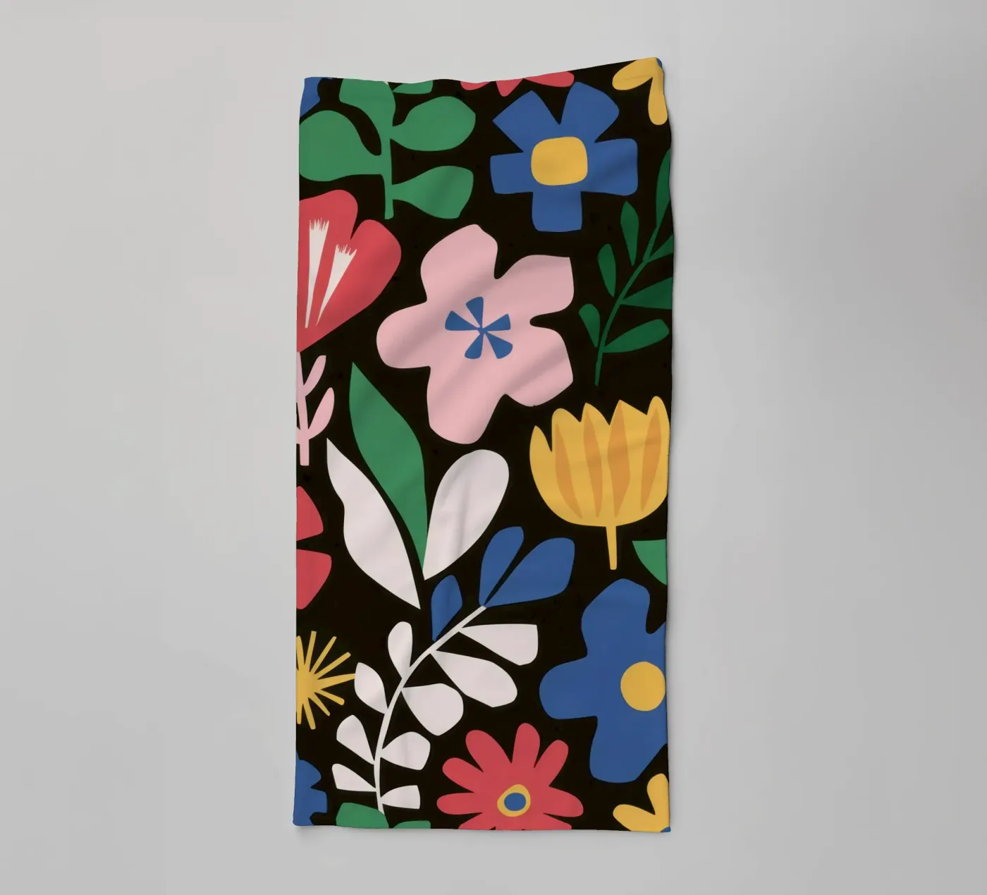 Joyful garden pattern towel by Thistle Bloom