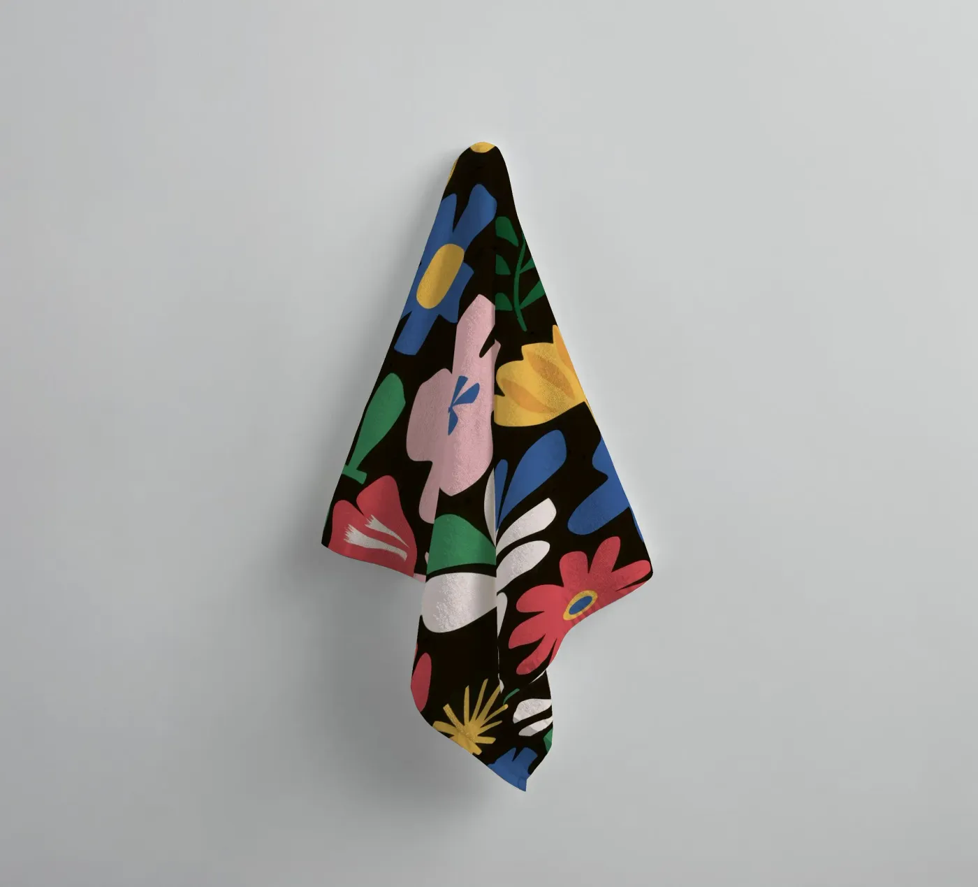 Joyful garden pattern towel by Thistle Bloom