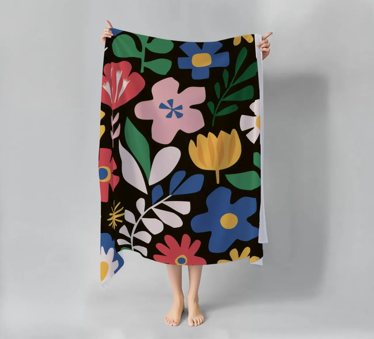 Modello di giardino gioioso telo mare da Thistle Bloom