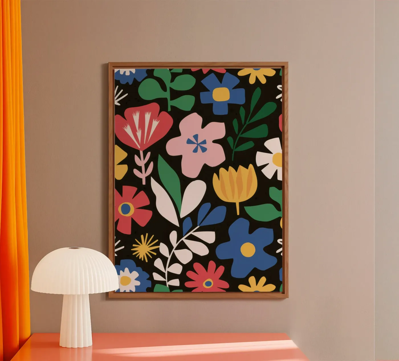 Joyful garden pattern forex plate by Thistle Bloom