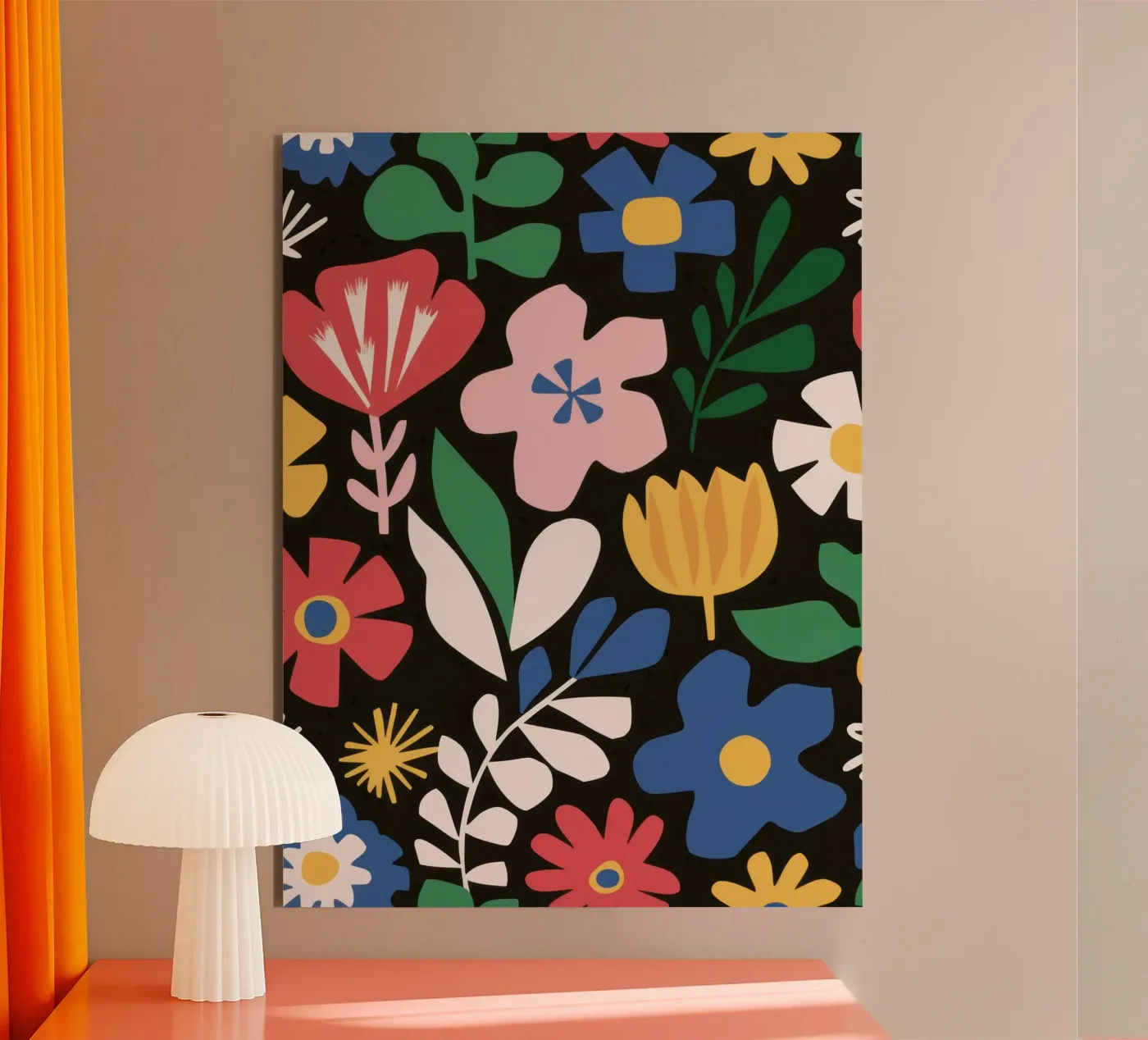 Joyful garden pattern forex plate by Thistle Bloom