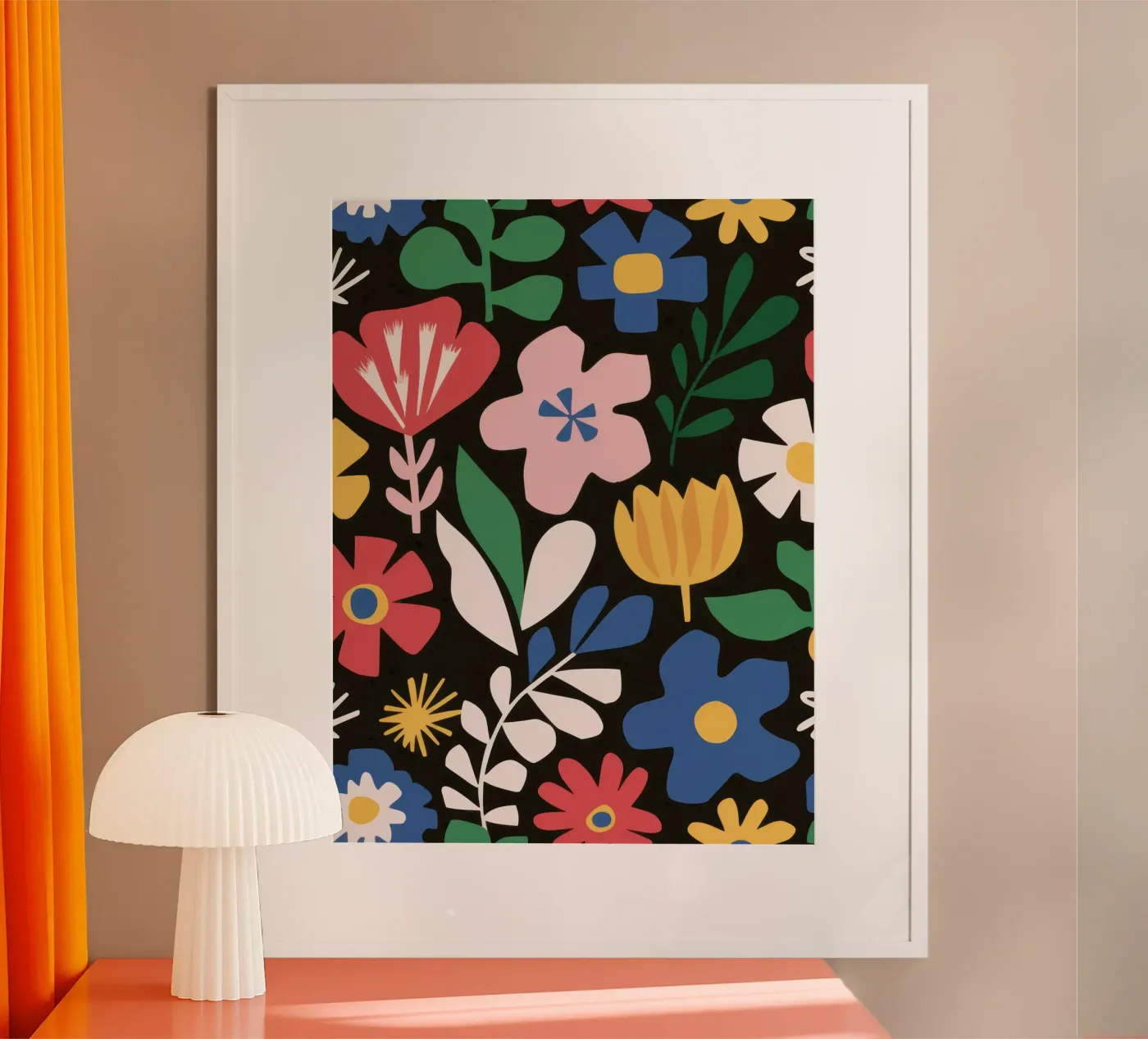 Joyful Garden Pattern poster van Thistle Bloom