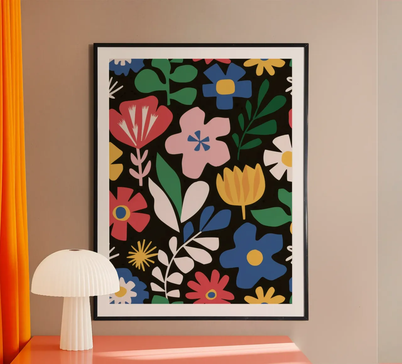 Modello di giardino gioioso poster da Thistle Bloom