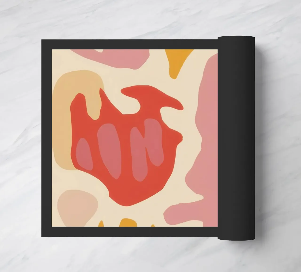 Playful Abstract Forms doormat by Gaia Viesta