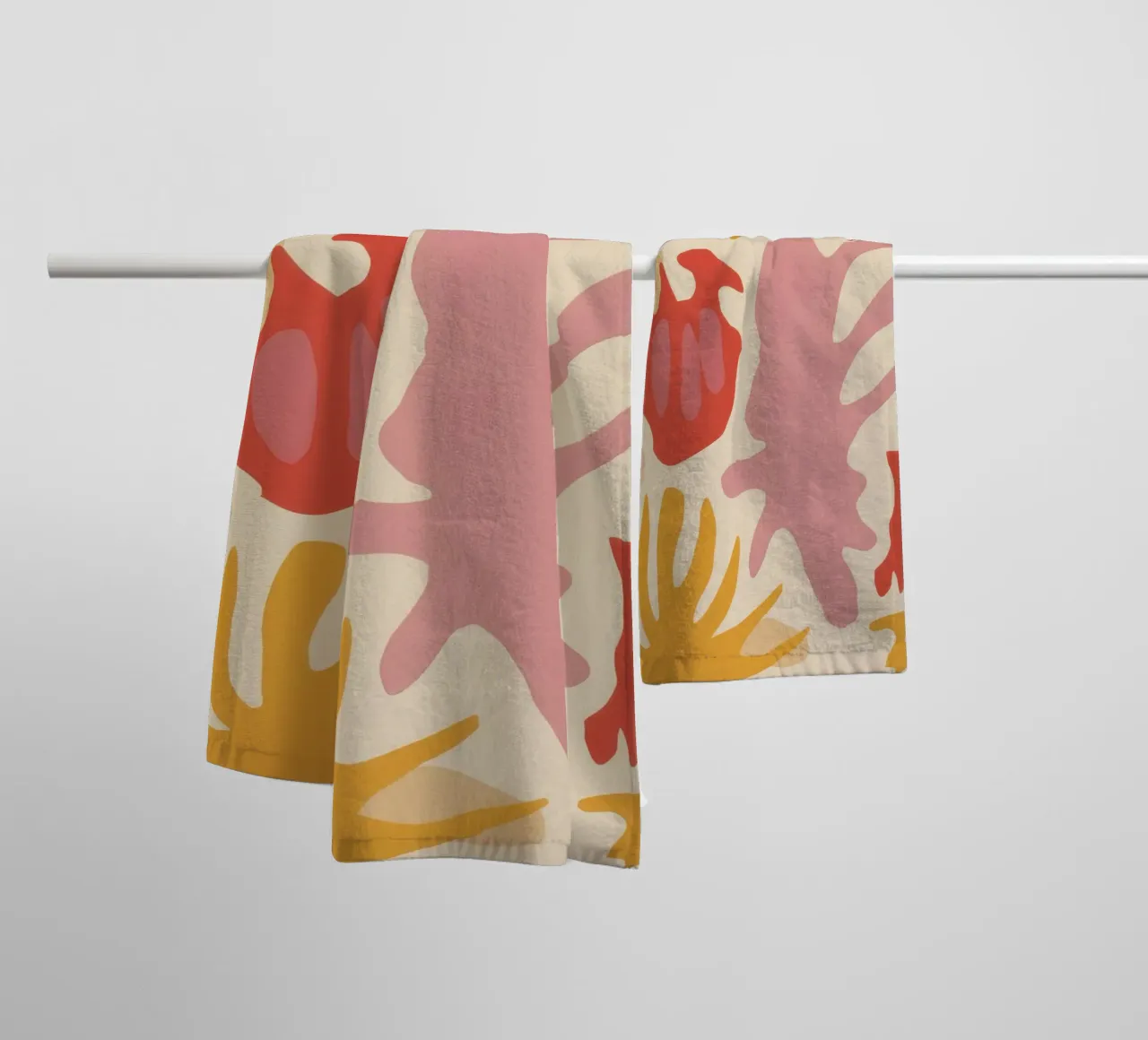 Playful Abstract Forms towel by Gaia Viesta