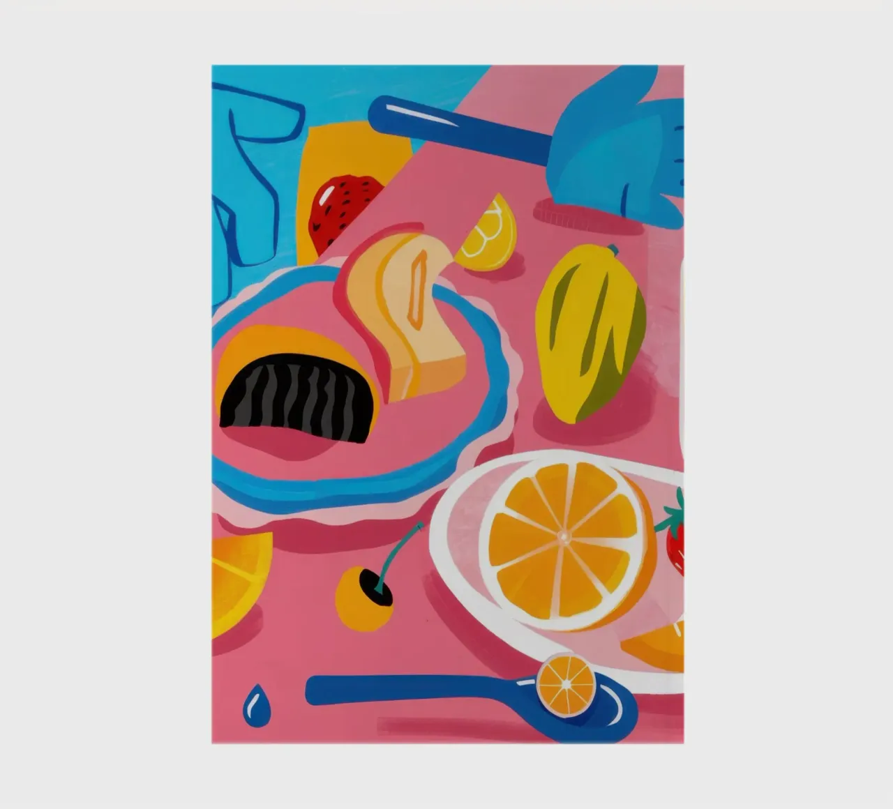 Summer Smoothie Flatlay notebook by Mark Solaria