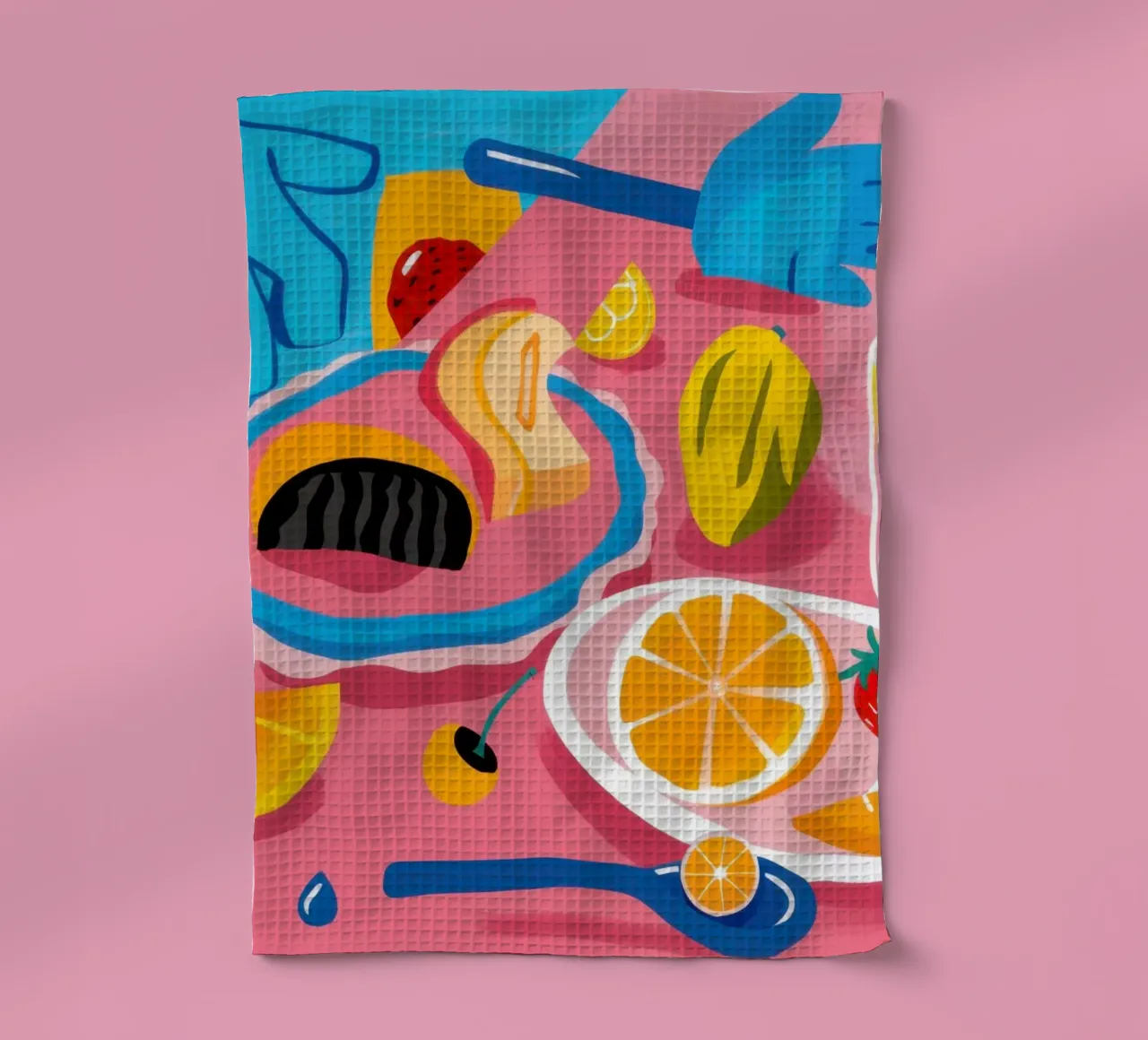 Smoothie d'été Flatlay torchon de Mark Solaria
