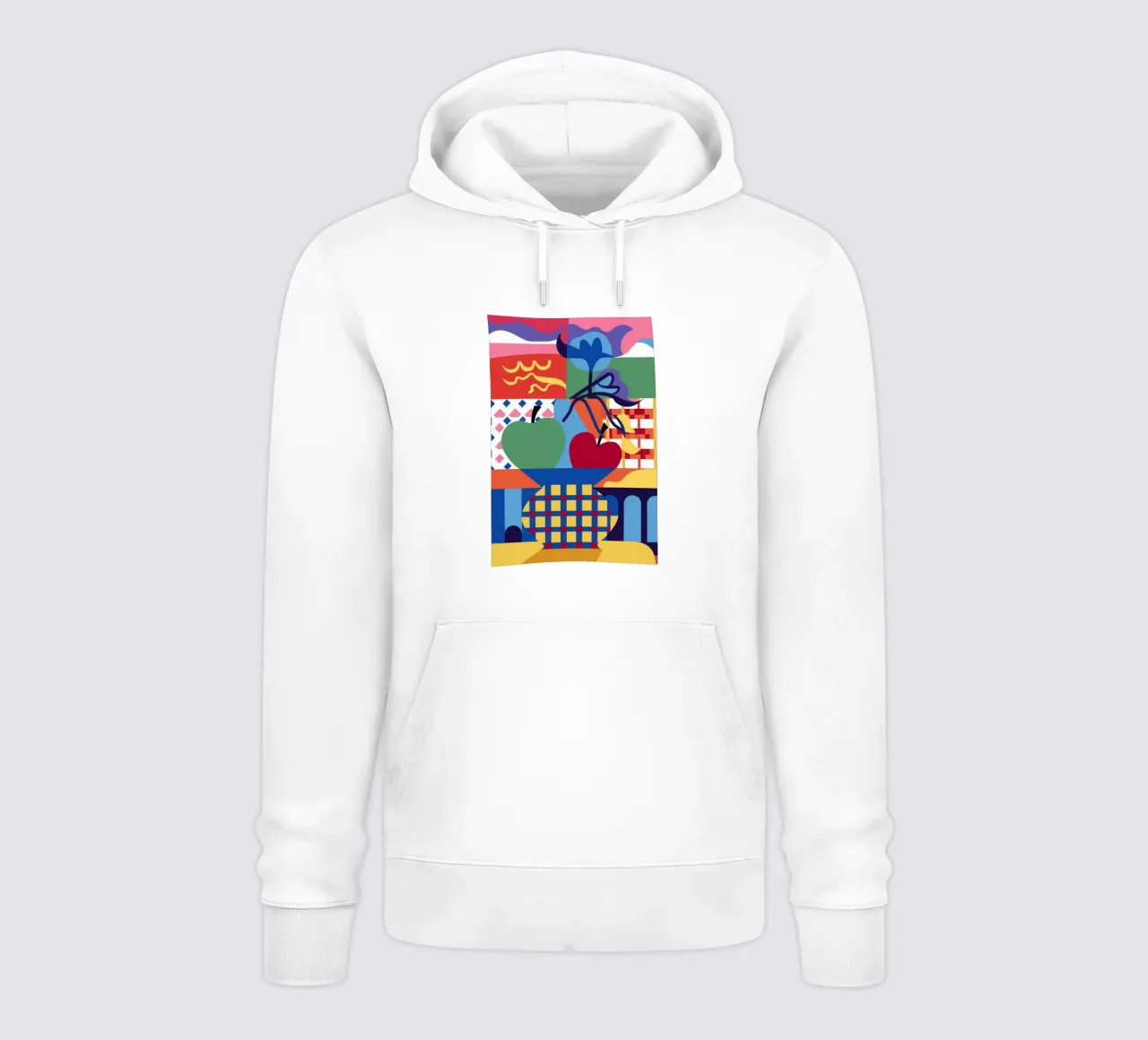 Bodegón en bloques de color sudadera con capucha de Thistle Bloom