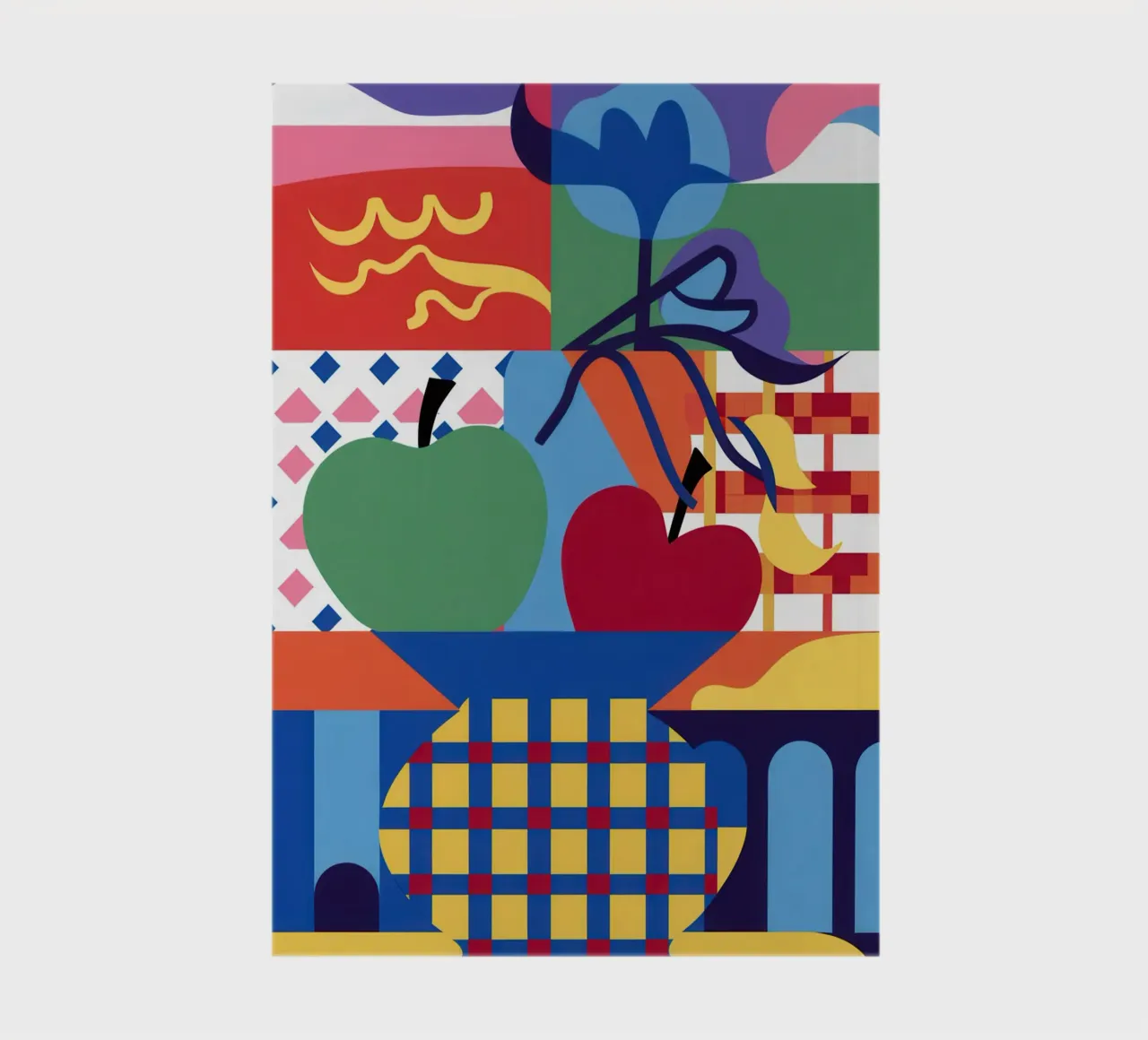 Color Block Still Life notebook by Thistle Bloom