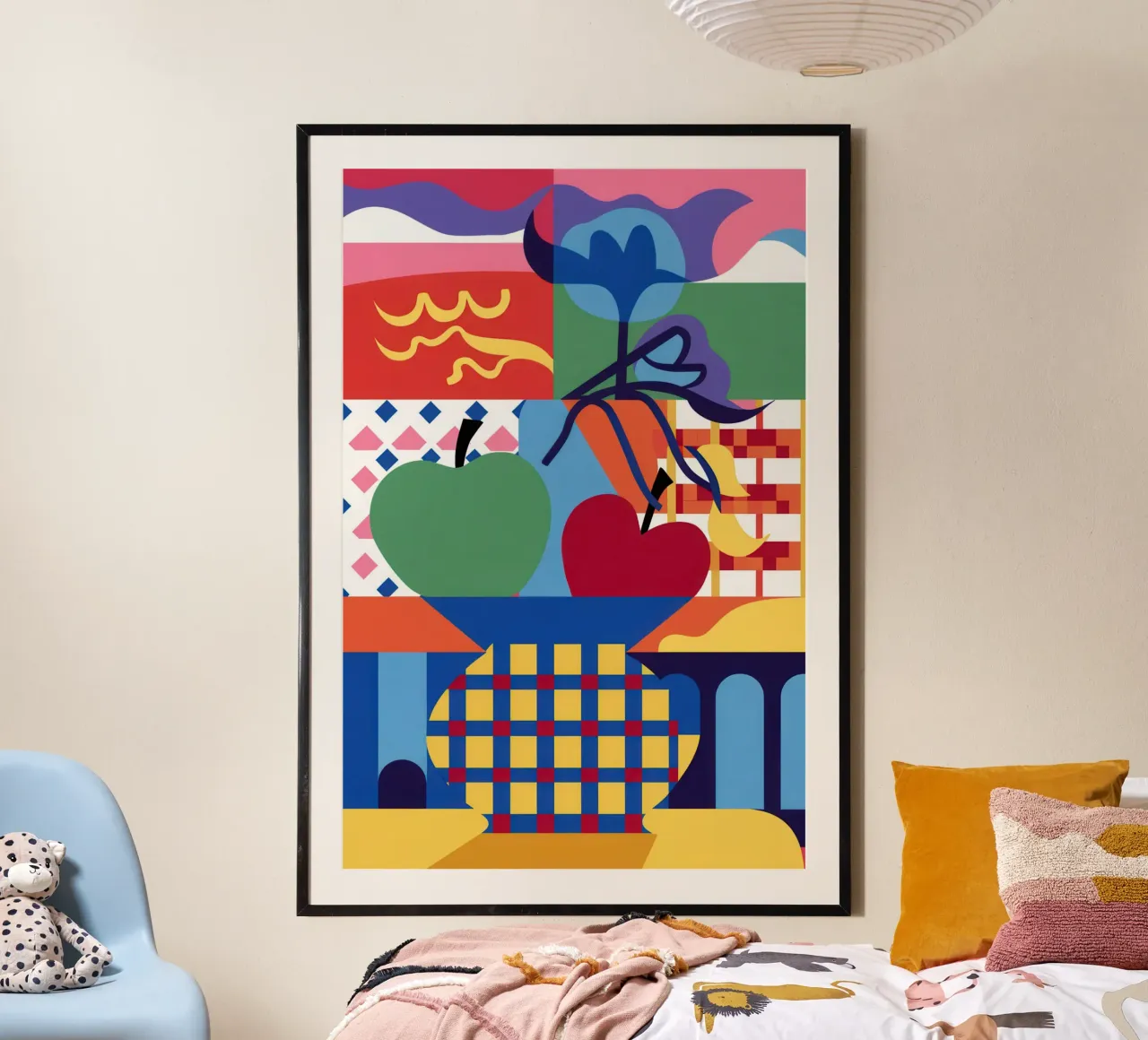 Natura morta a blocchi di colore poster da Thistle Bloom