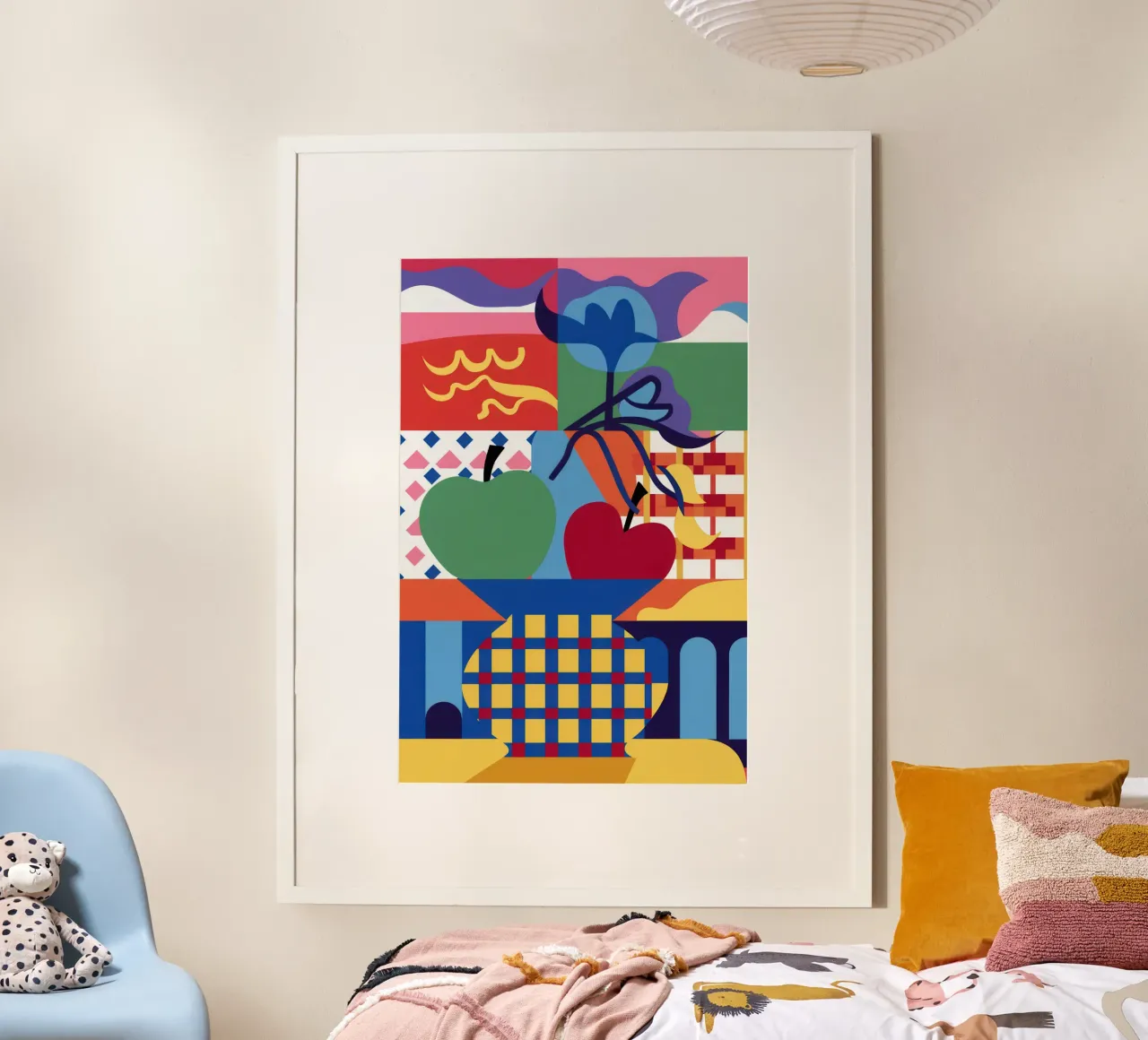 Natura morta a blocchi di colore poster da Thistle Bloom