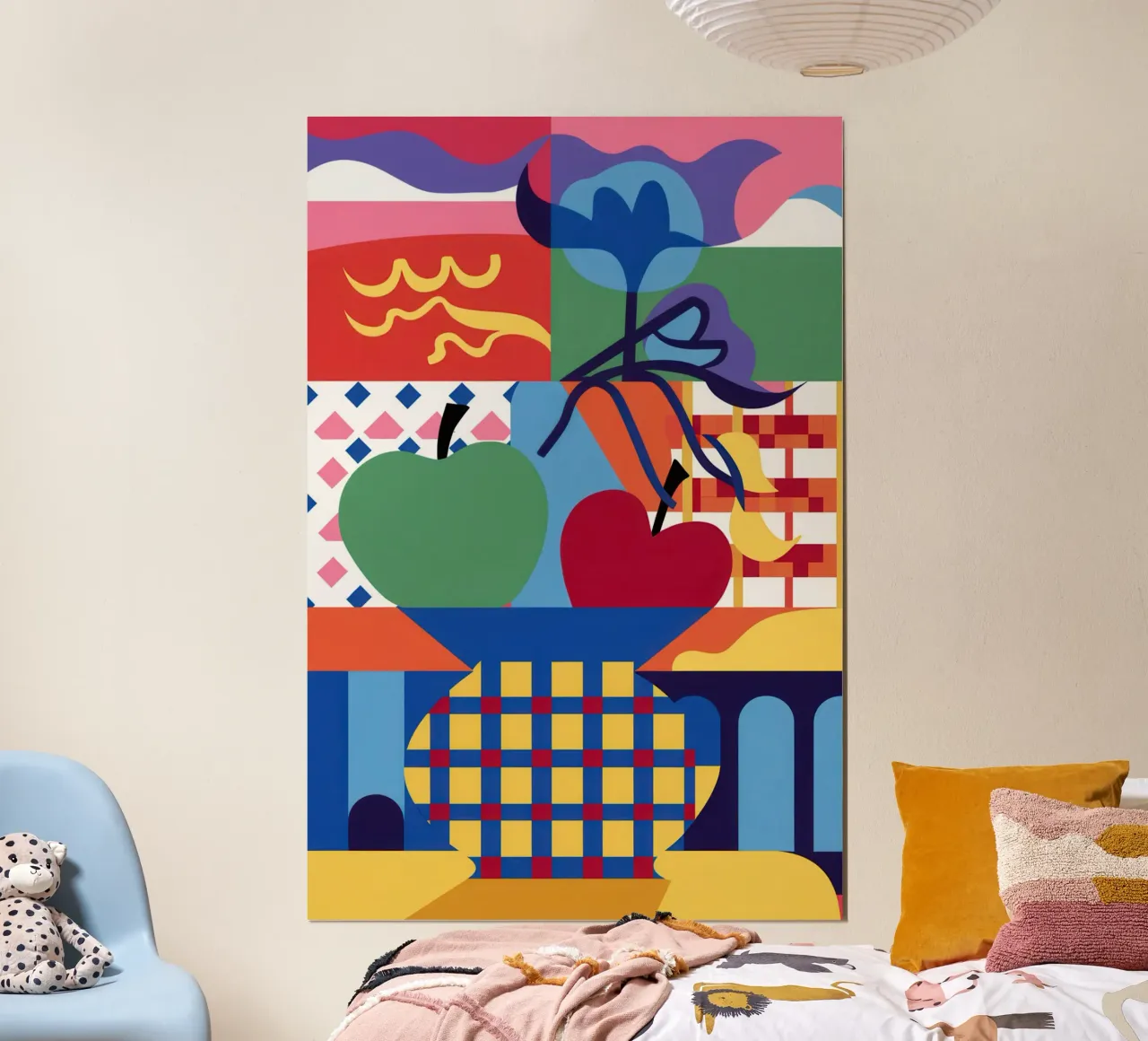 Natura morta a blocchi di colore poster da Thistle Bloom