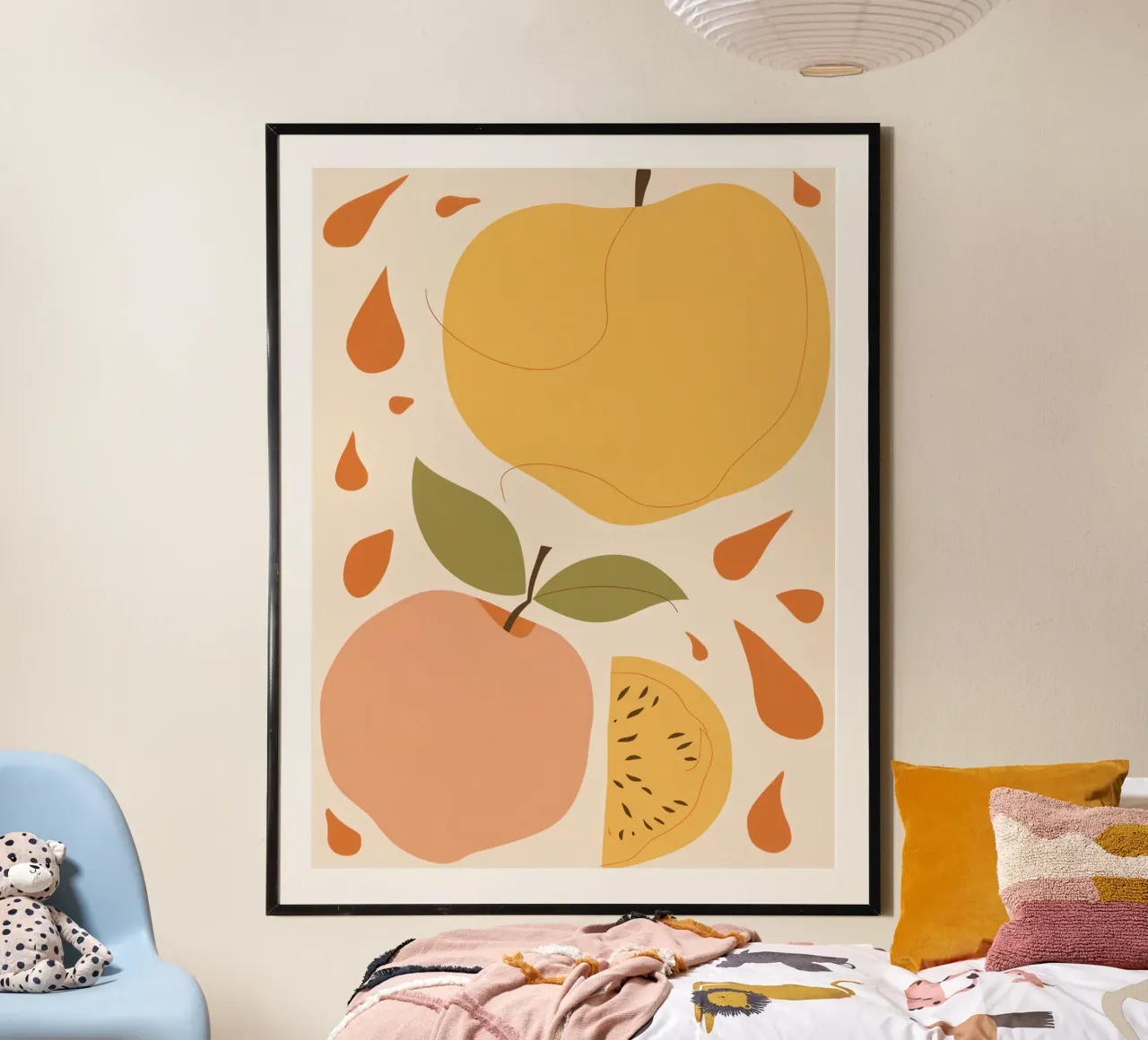 Abstract Peach Slices hahnemühle by Mark Solaria