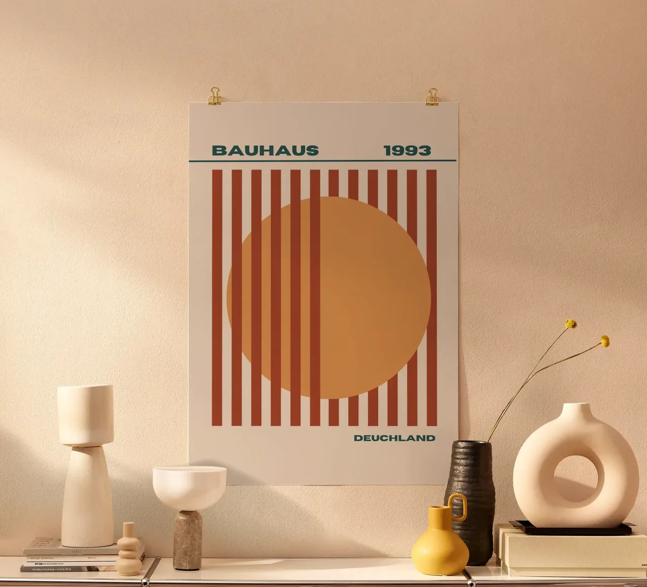 Bauhaus 1993 poster con telaio in plastica da Narciso