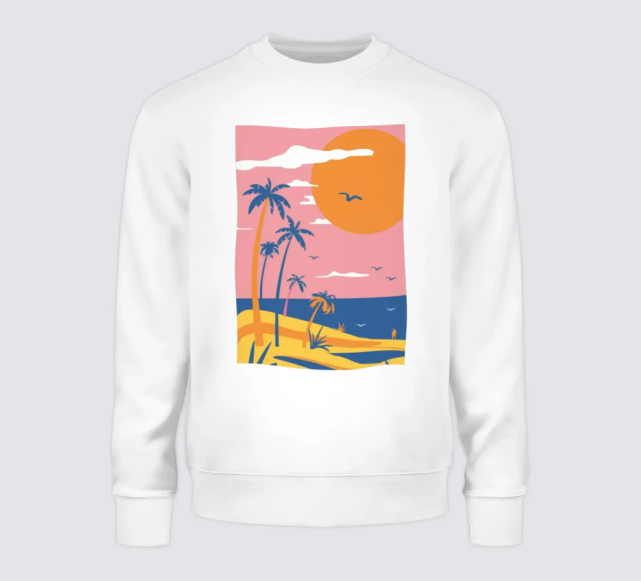 Pastel Beach Serenity sudadera de Thistle Bloom