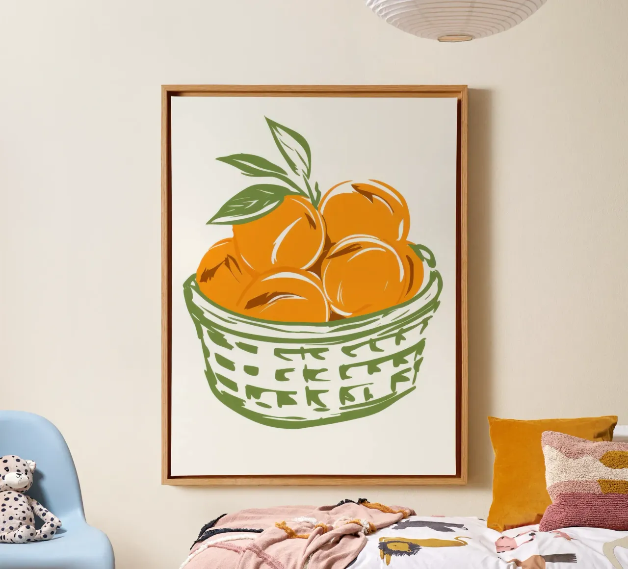 Mandje Zonneschijn canvas met Baklijst van Gaia Viesta