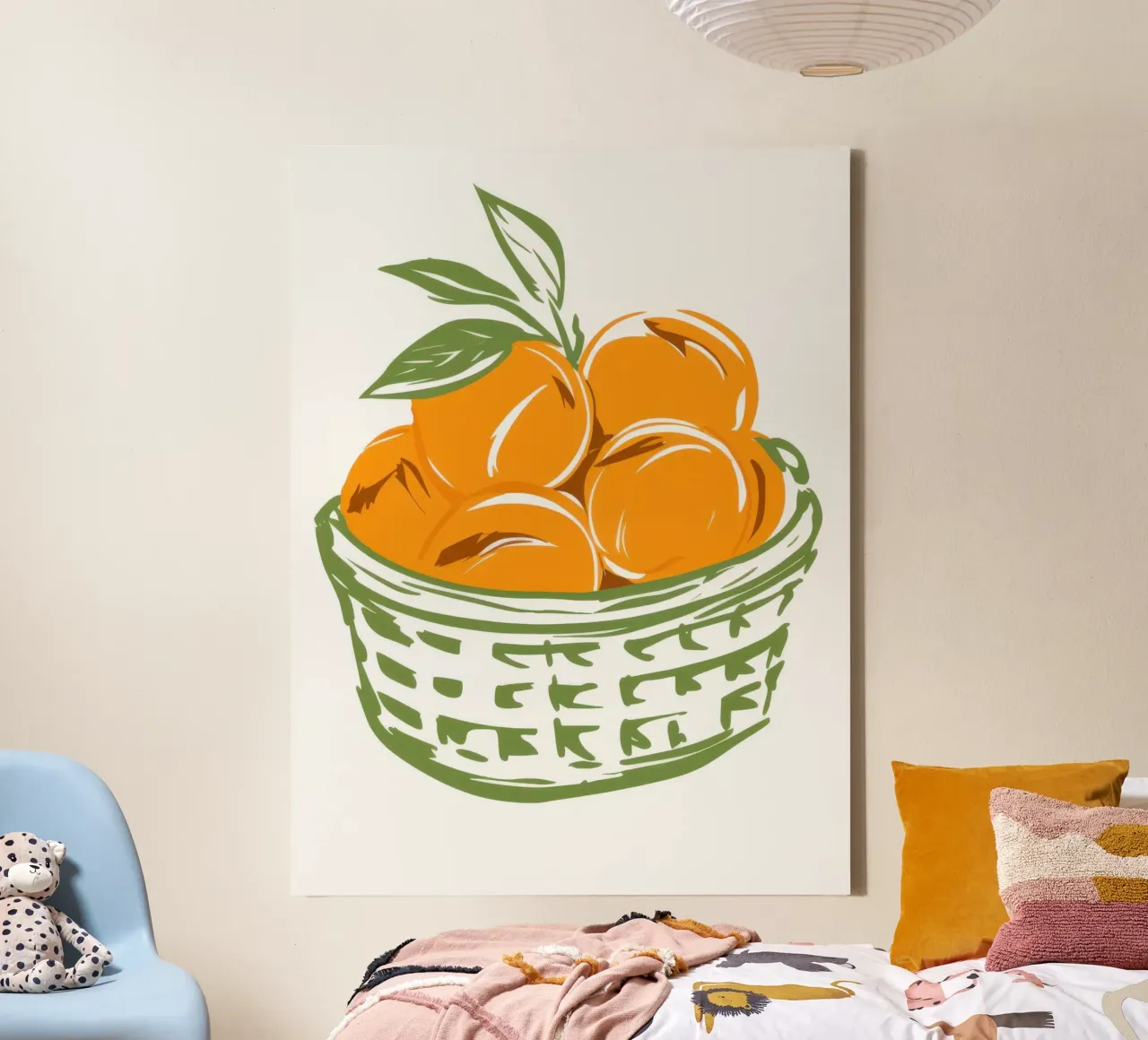 Mandje Zonneschijn canvas met Baklijst van Gaia Viesta