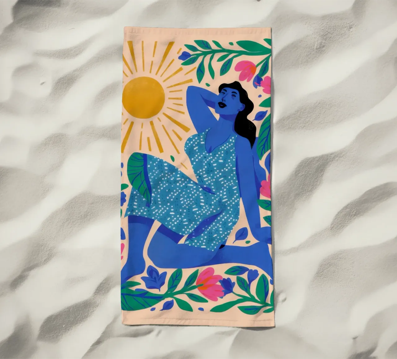 Dea del Sole telo mare da Thistle Bloom