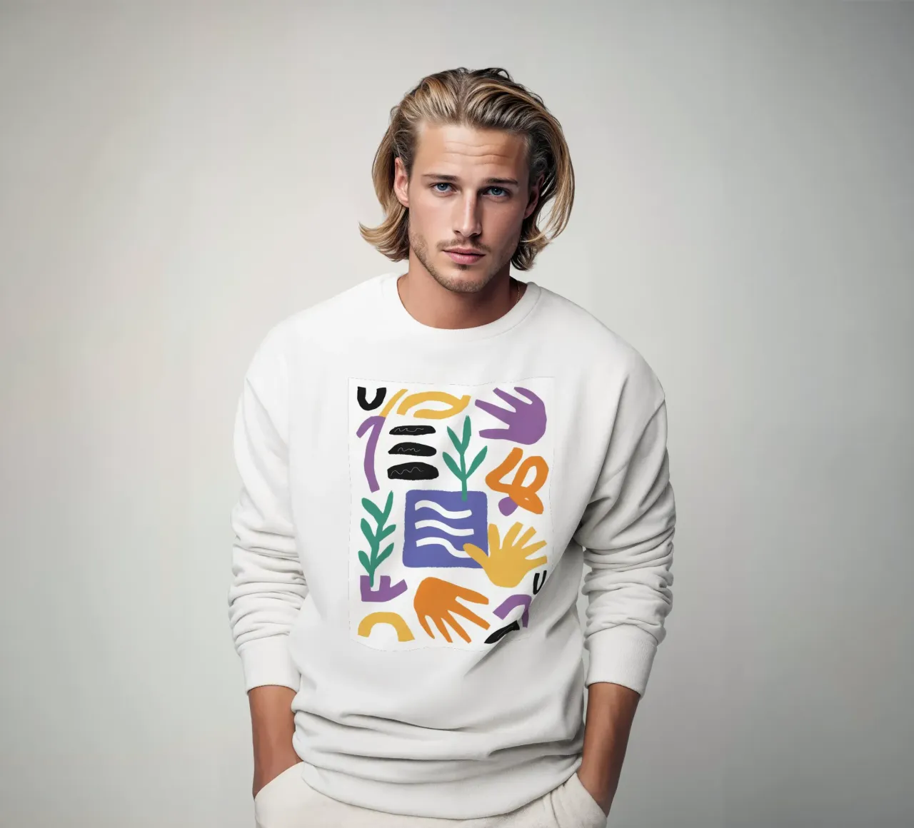 Forme astratte e giocose felpa da Gaia Viesta