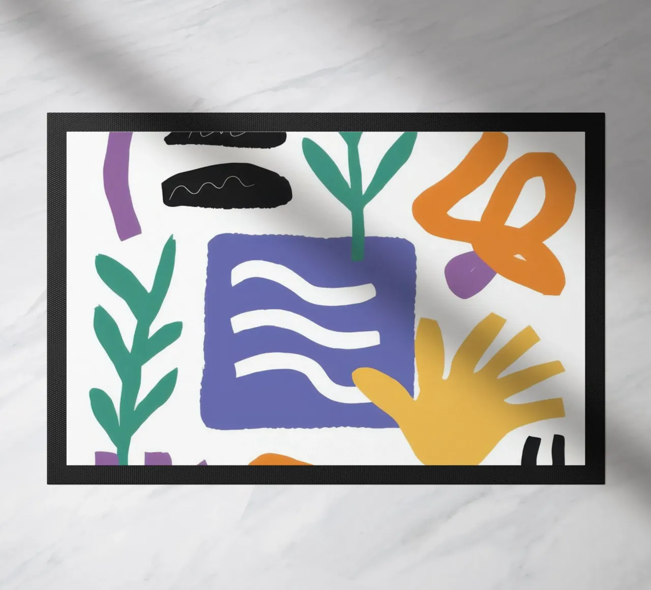 Forme astratte e giocose zerbino da Gaia Viesta