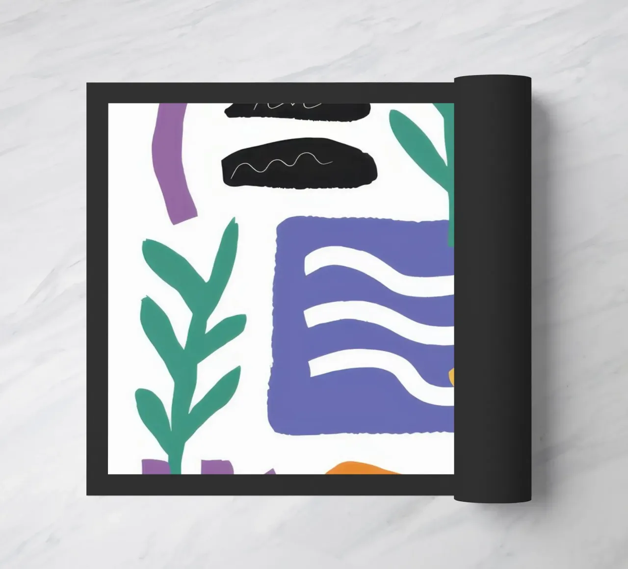 Forme astratte e giocose zerbino da Gaia Viesta