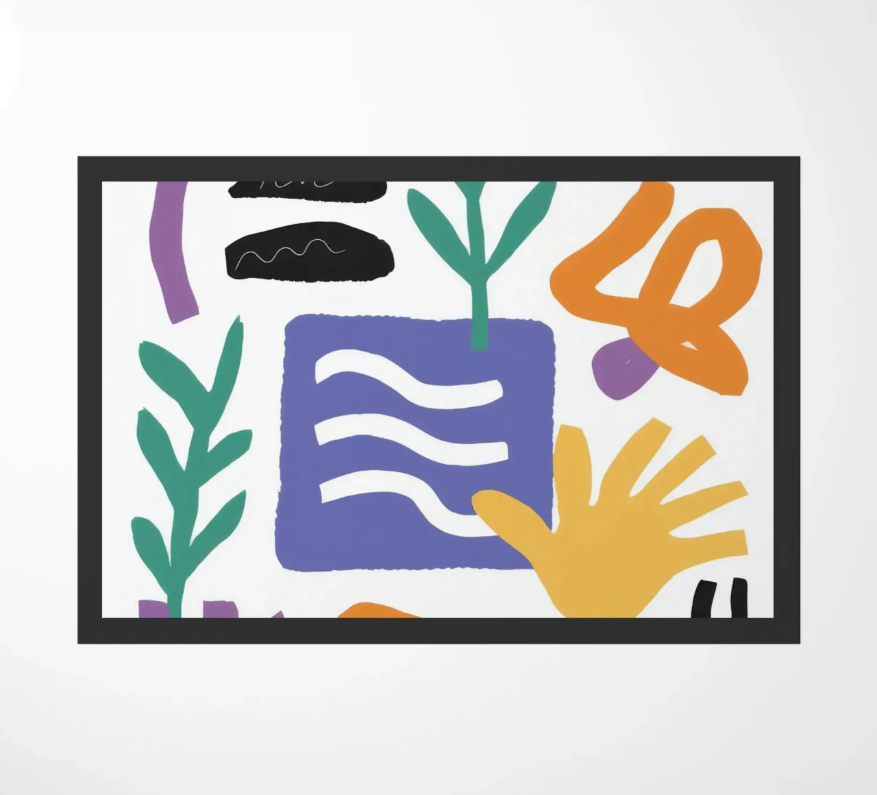 Forme astratte e giocose zerbino da Gaia Viesta