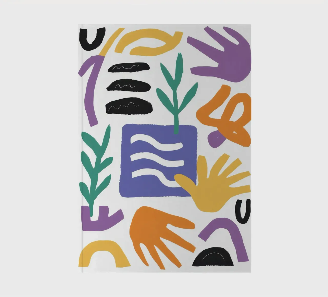 Abstract Playful Shapes notebook by Gaia Viesta