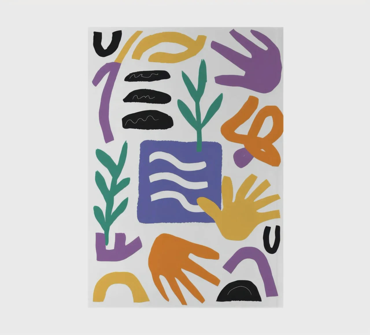 Abstract Playful Shapes notebook by Gaia Viesta