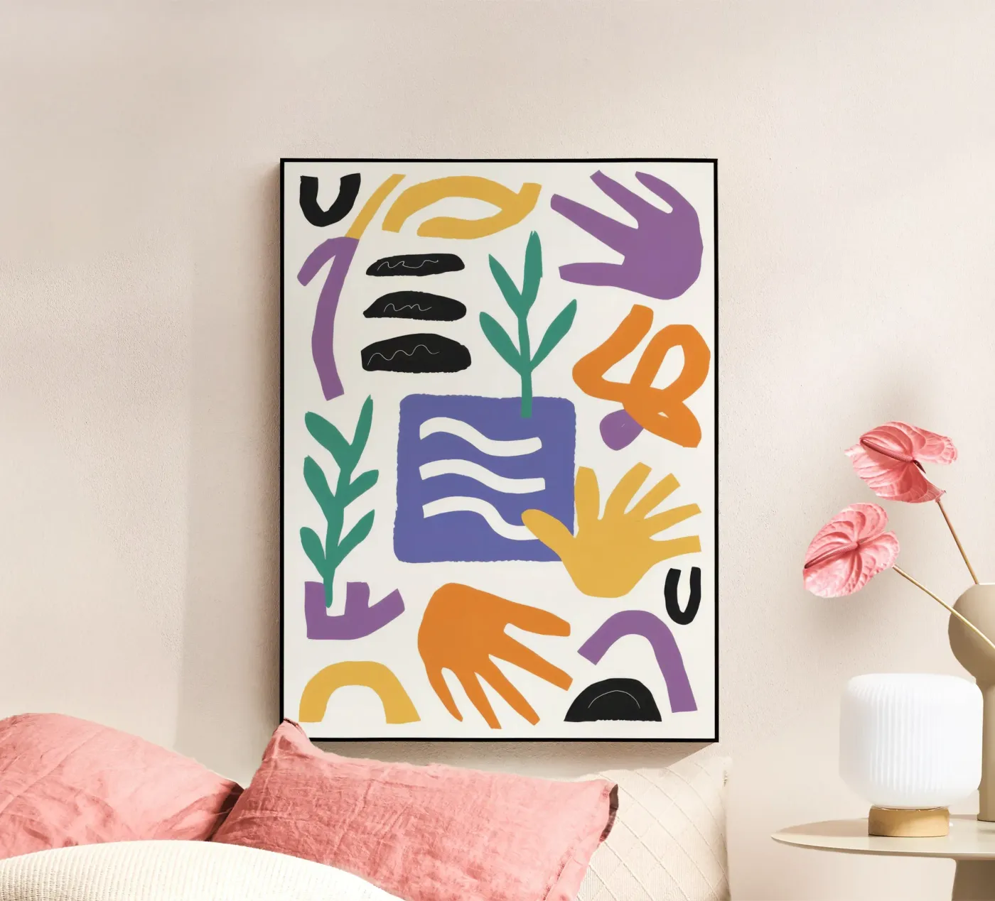 Abstract Playful Shapes Acryl-Glas von Gaia Viesta