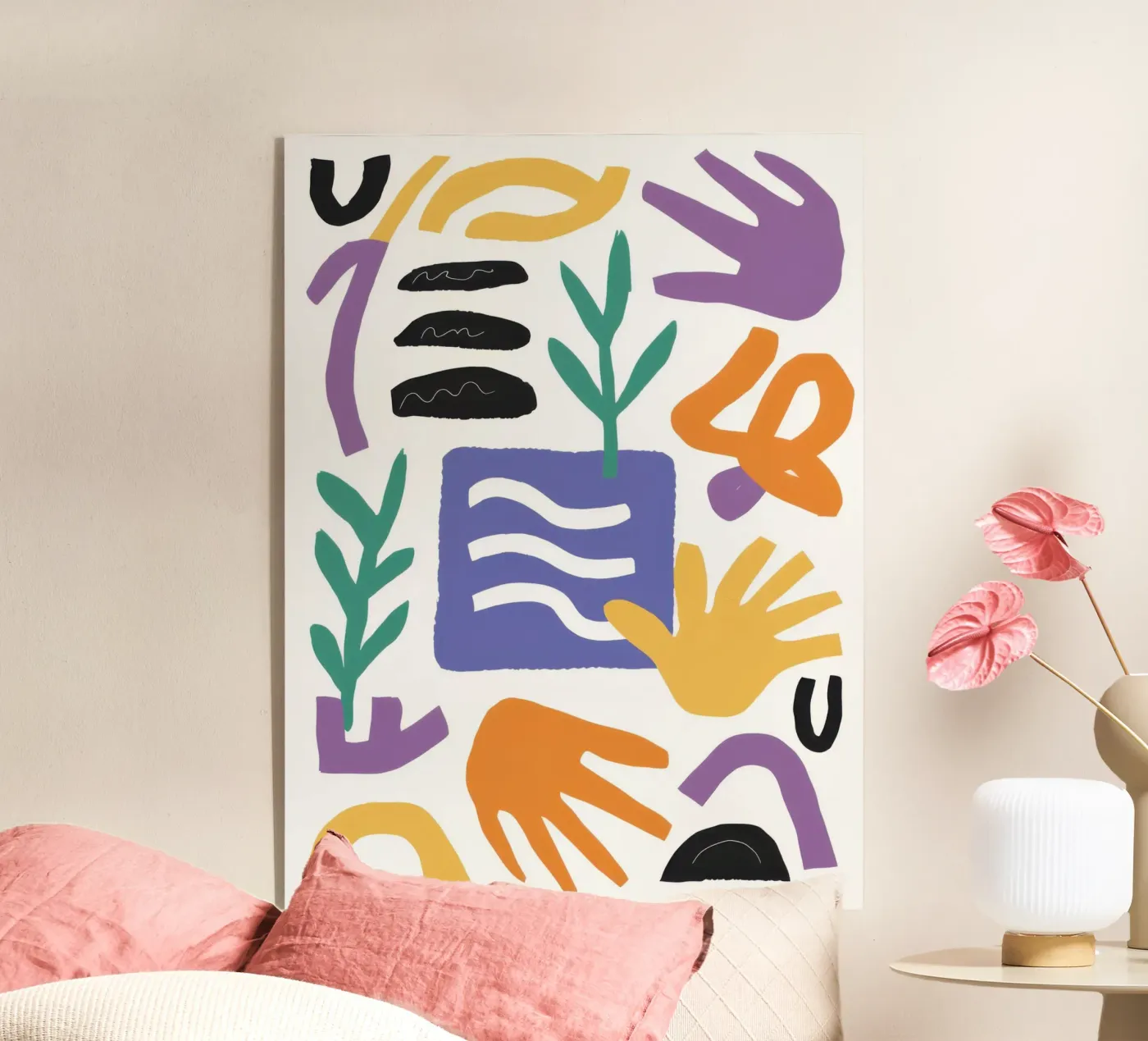 Abstract Playful Shapes Acryl-Glas von Gaia Viesta