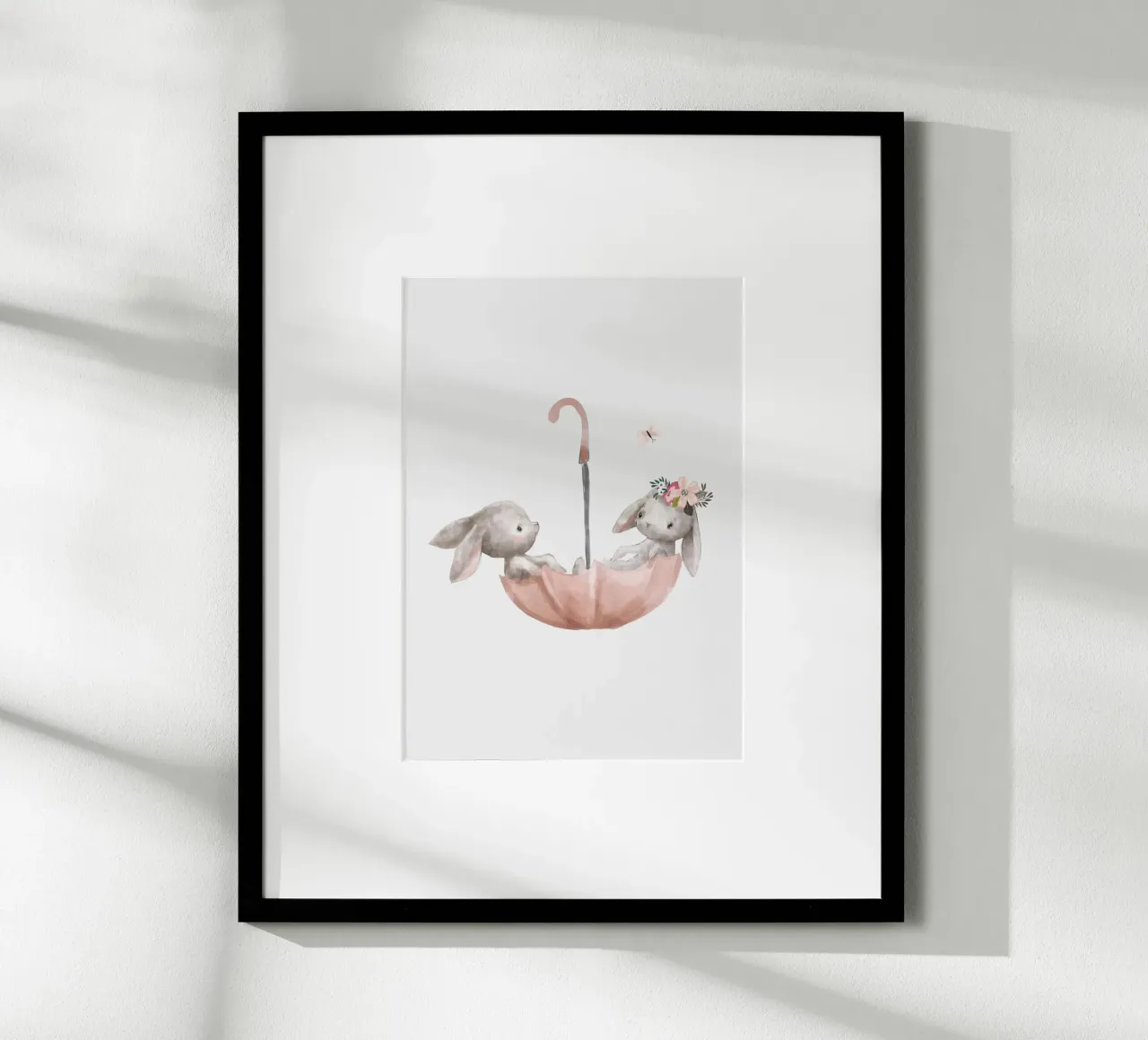 Ombrello coniglietti poster con telaio in alluminio da muench benjamin