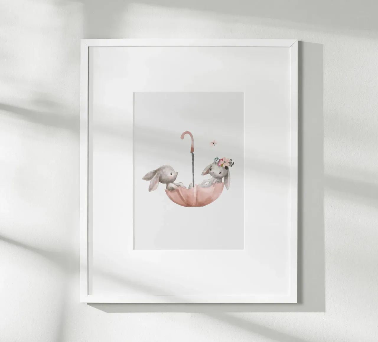 Ombrello coniglietti poster con telaio in alluminio da muench benjamin