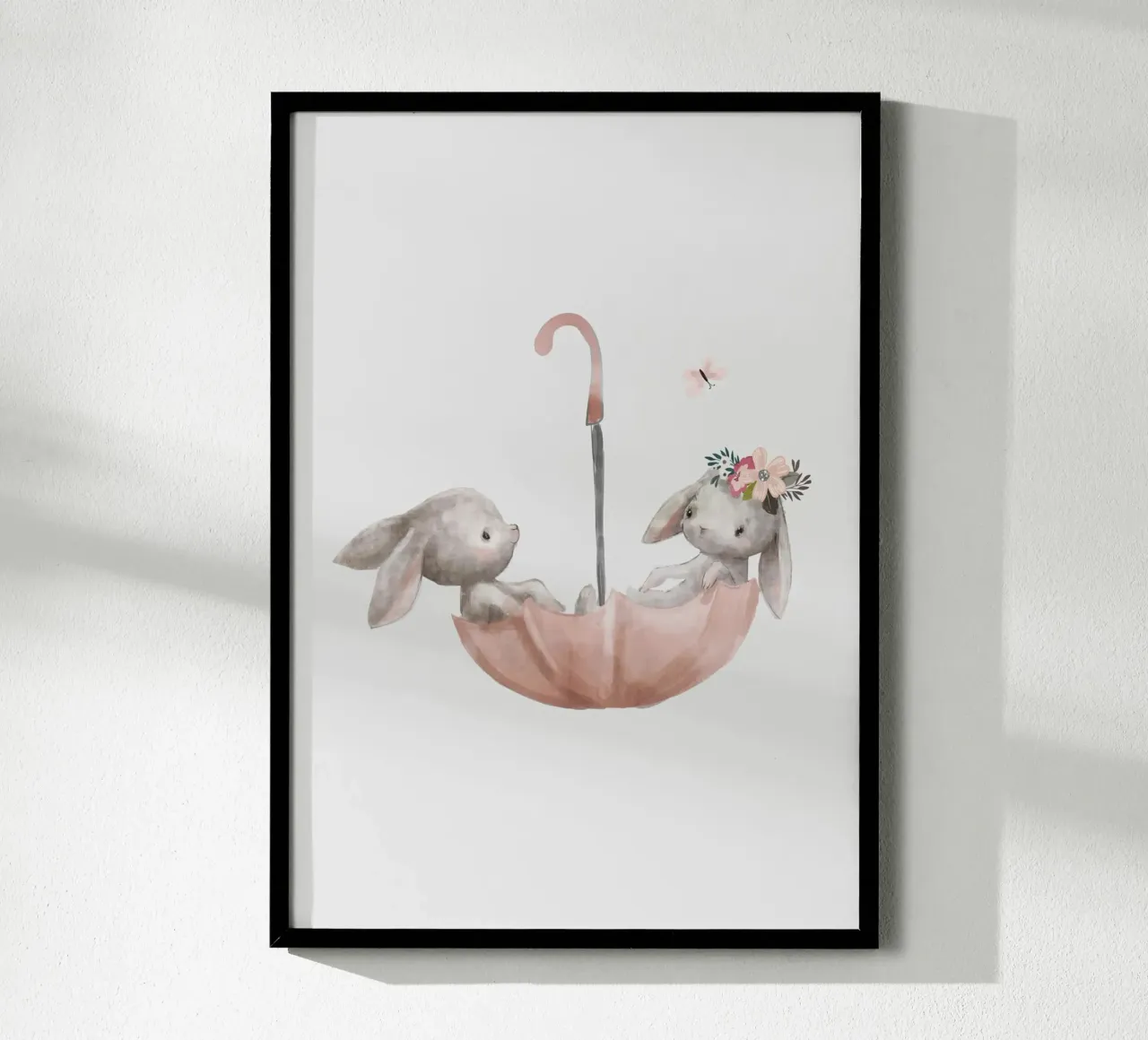Ombrello coniglietti poster con telaio in alluminio da muench benjamin