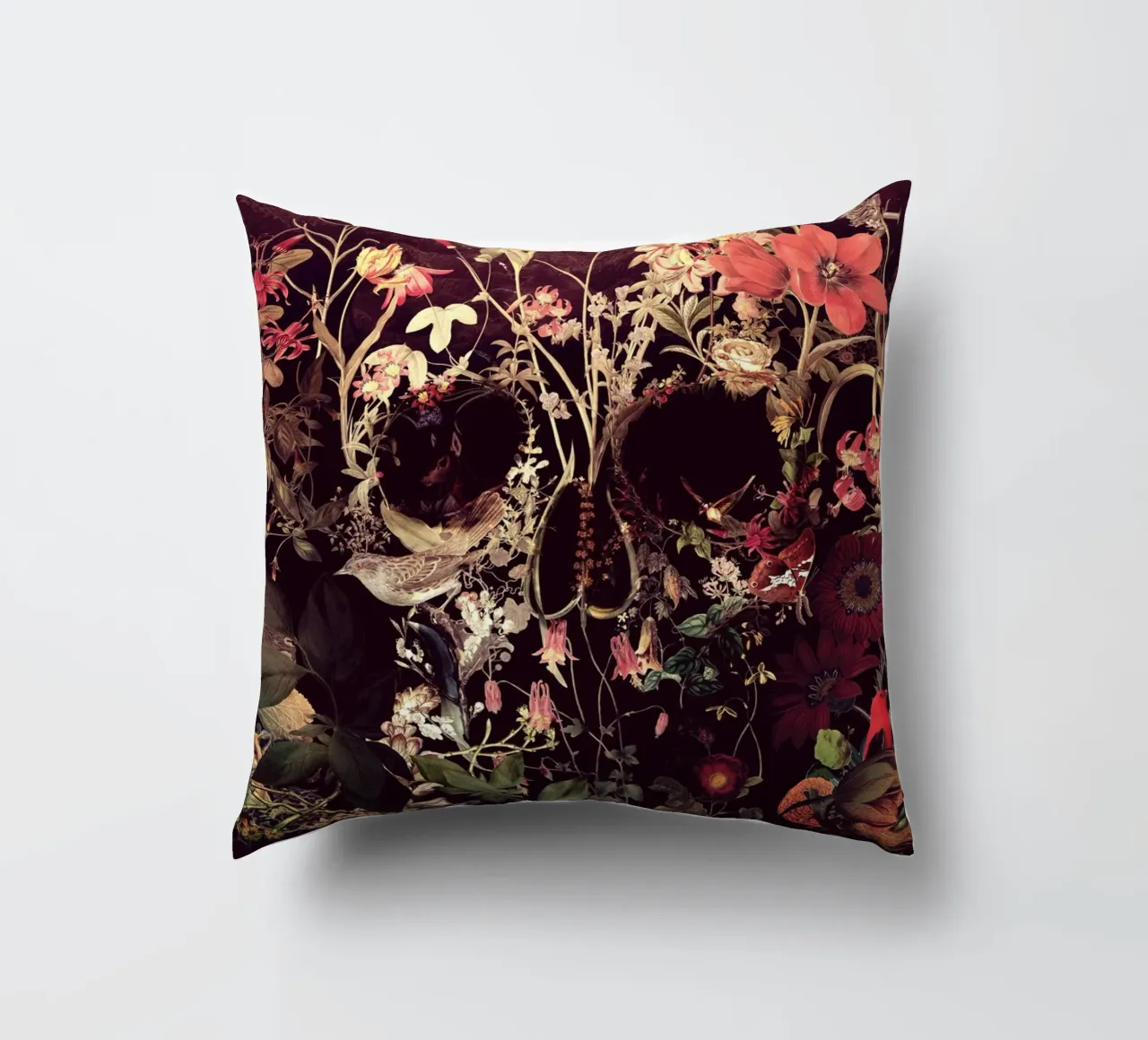 Bloom Skull cuscino da Ali Gulec